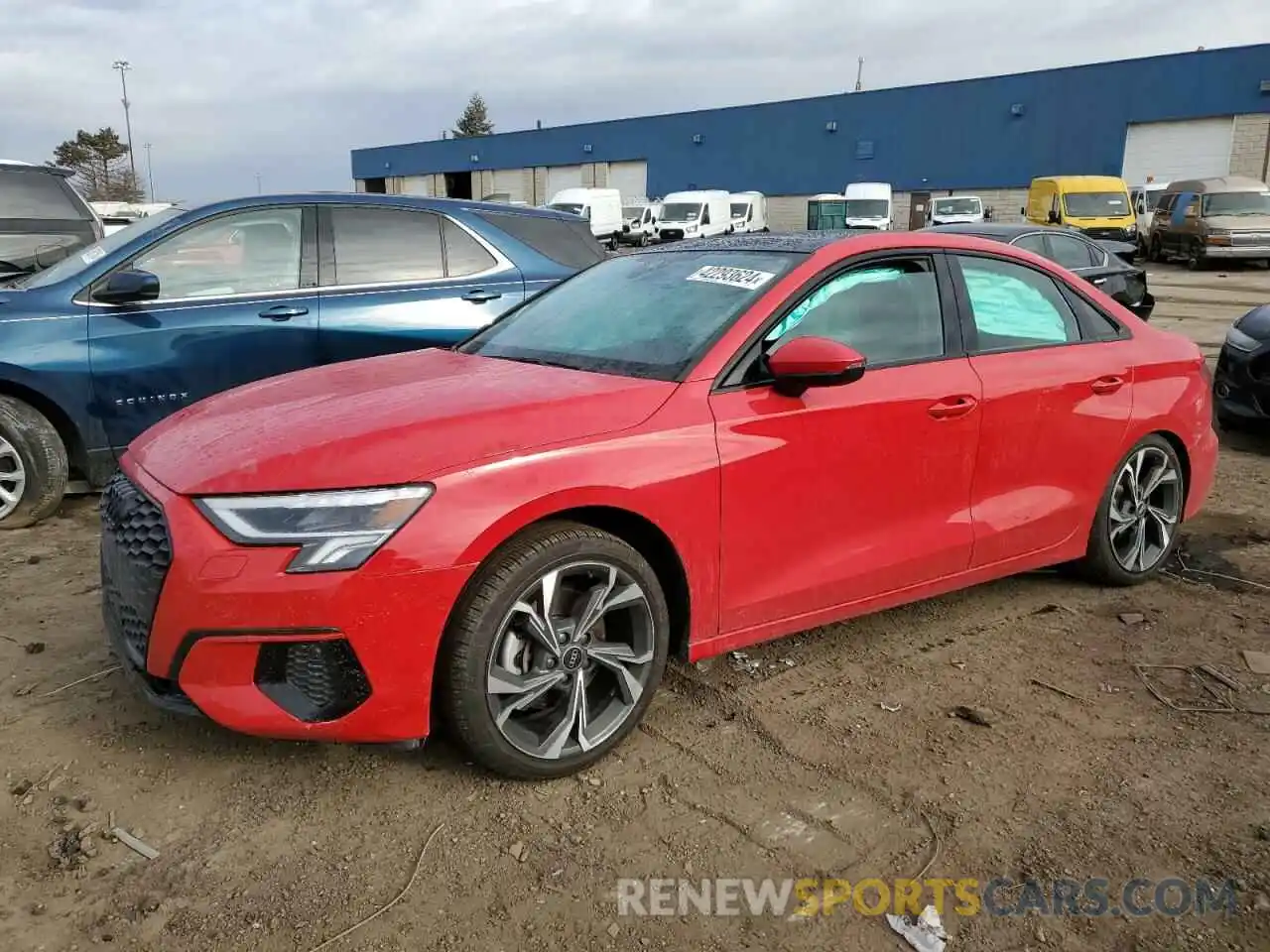 1 Photograph of a damaged car WAUGUDGY3PA049054 AUDI A3 2023