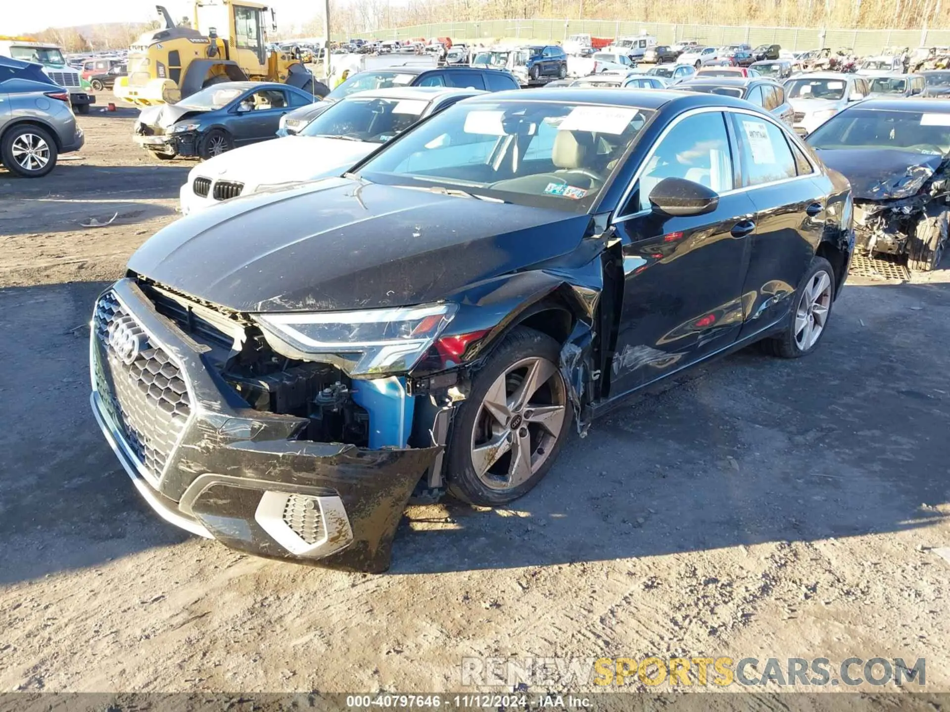 2 Photograph of a damaged car WAUGUDGY9PA069132 AUDI A3 2023