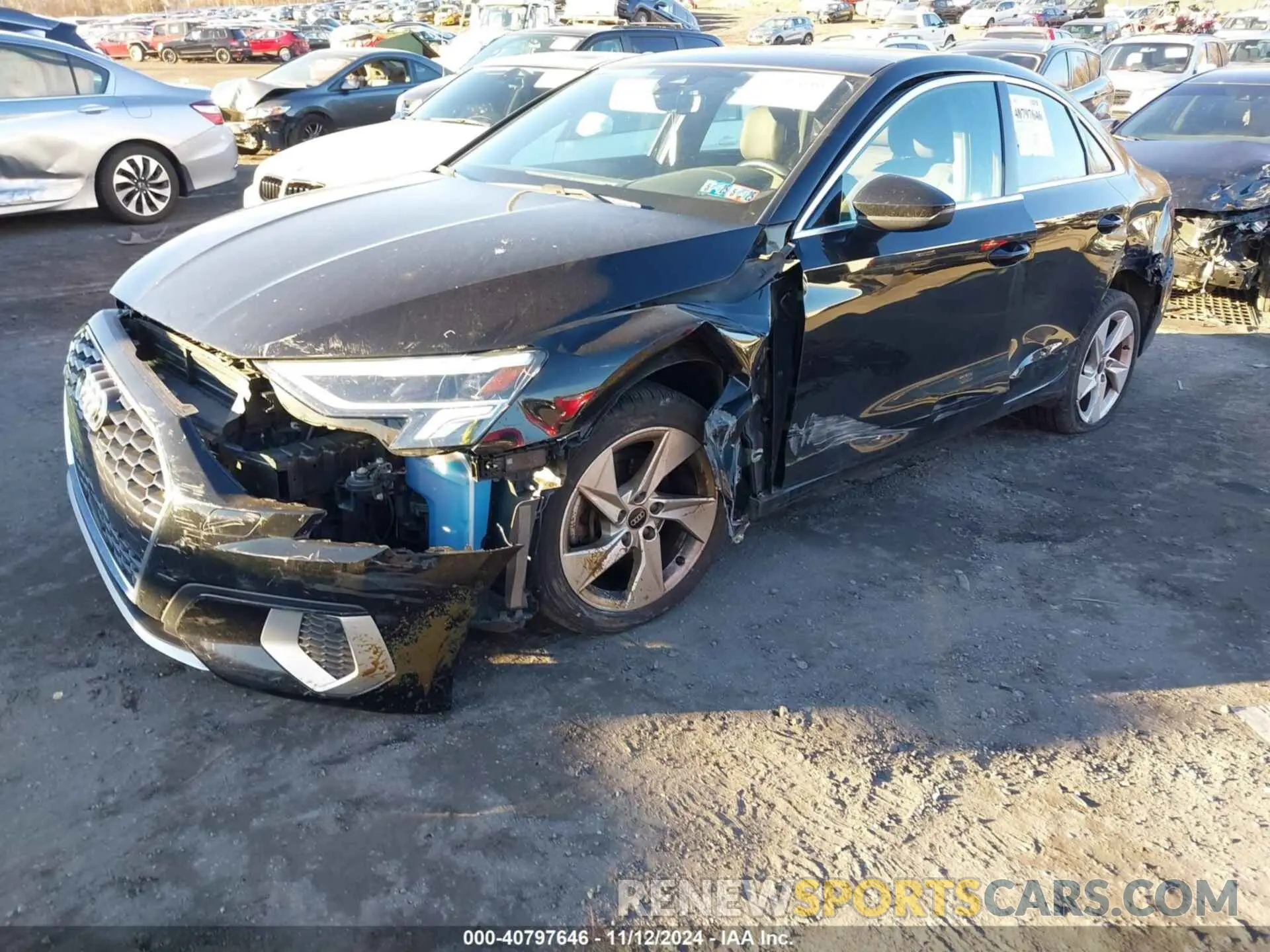 6 Photograph of a damaged car WAUGUDGY9PA069132 AUDI A3 2023