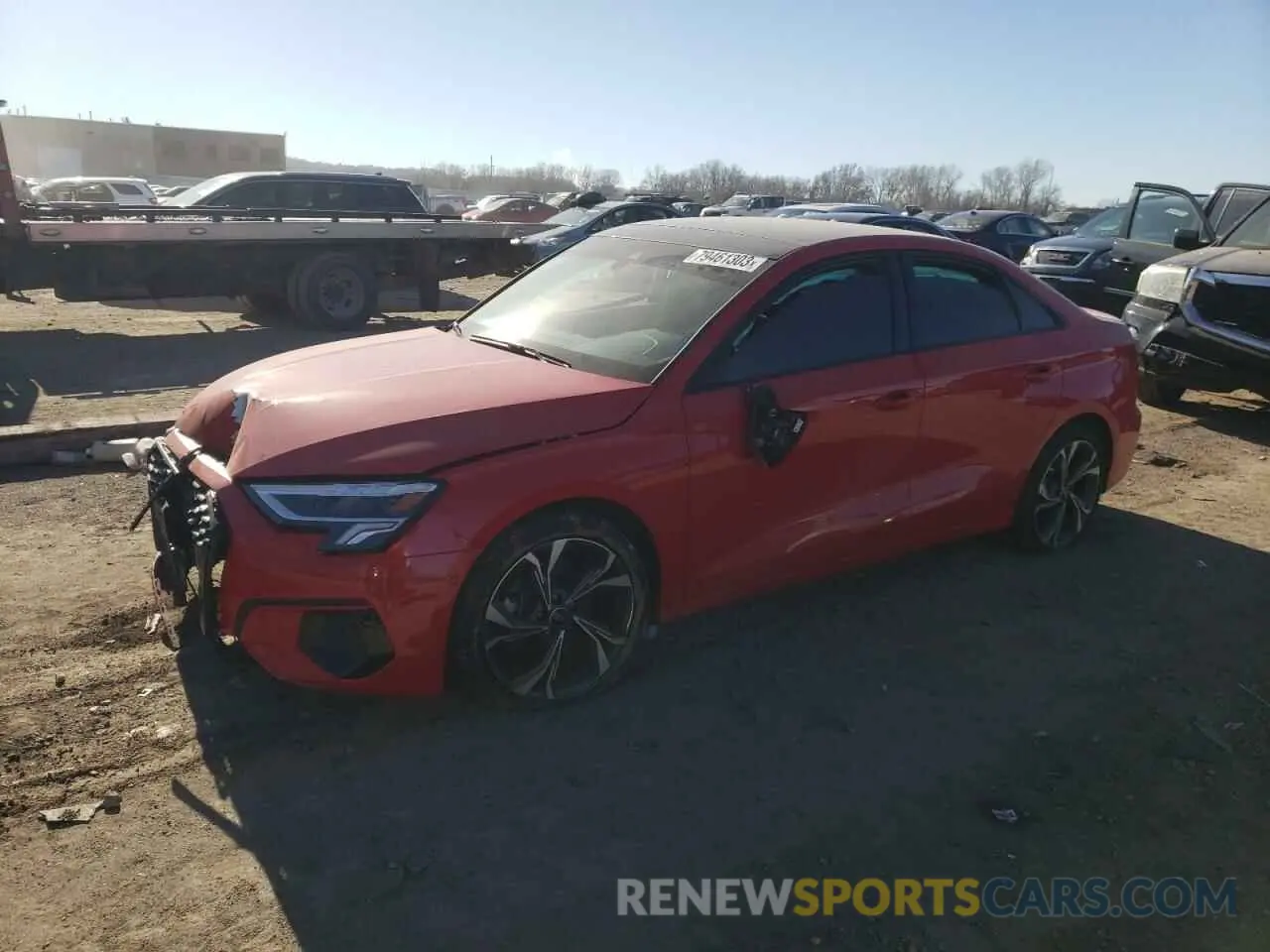 1 Photograph of a damaged car WAUHUDGY2PA054976 AUDI A3 2023