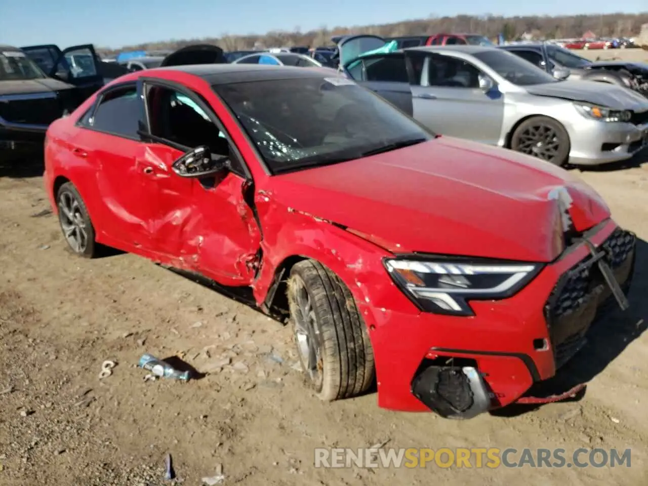 4 Photograph of a damaged car WAUHUDGY2PA054976 AUDI A3 2023