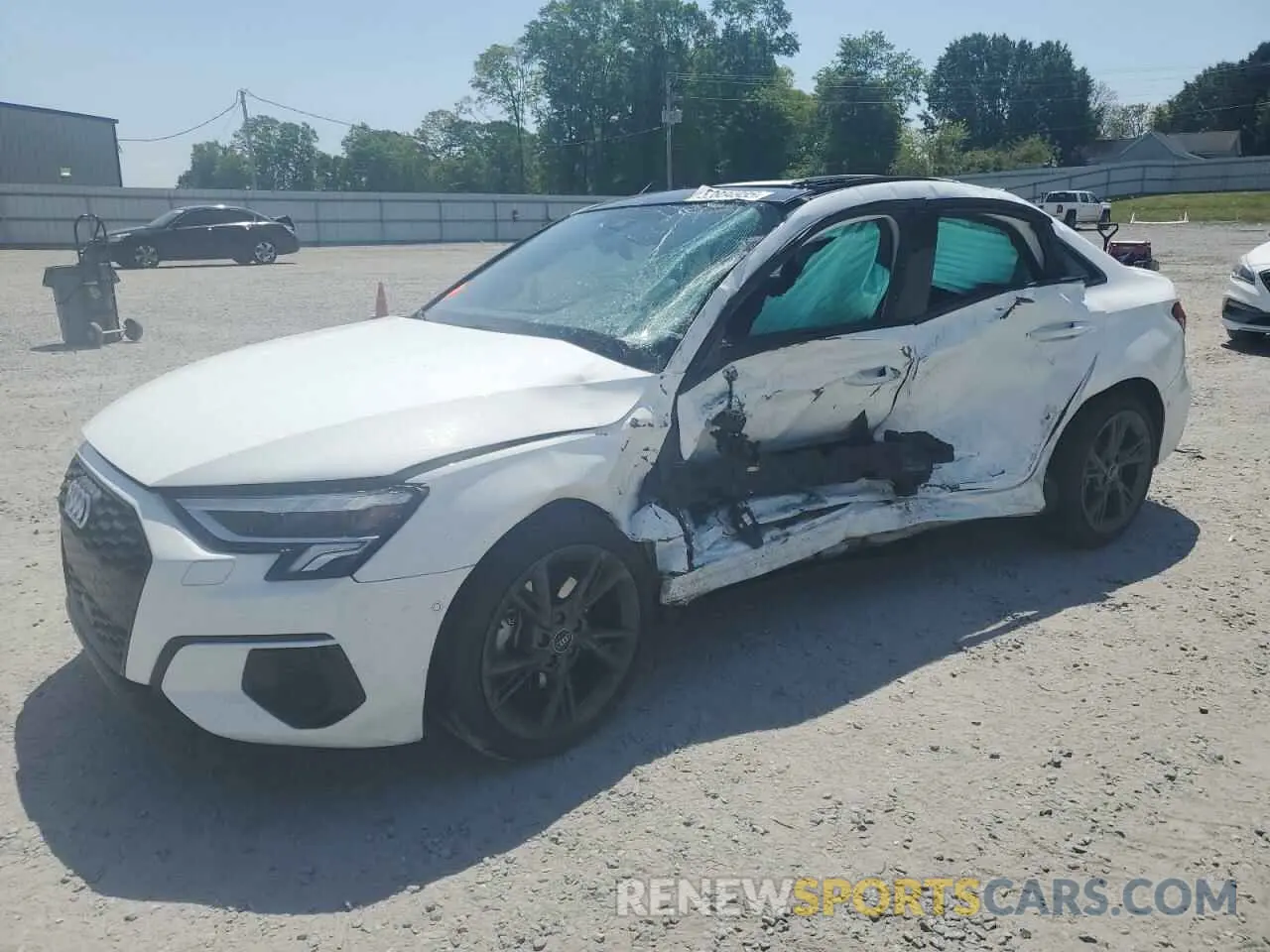 1 Photograph of a damaged car WAUAUDGY0RA033578 AUDI A3 2024