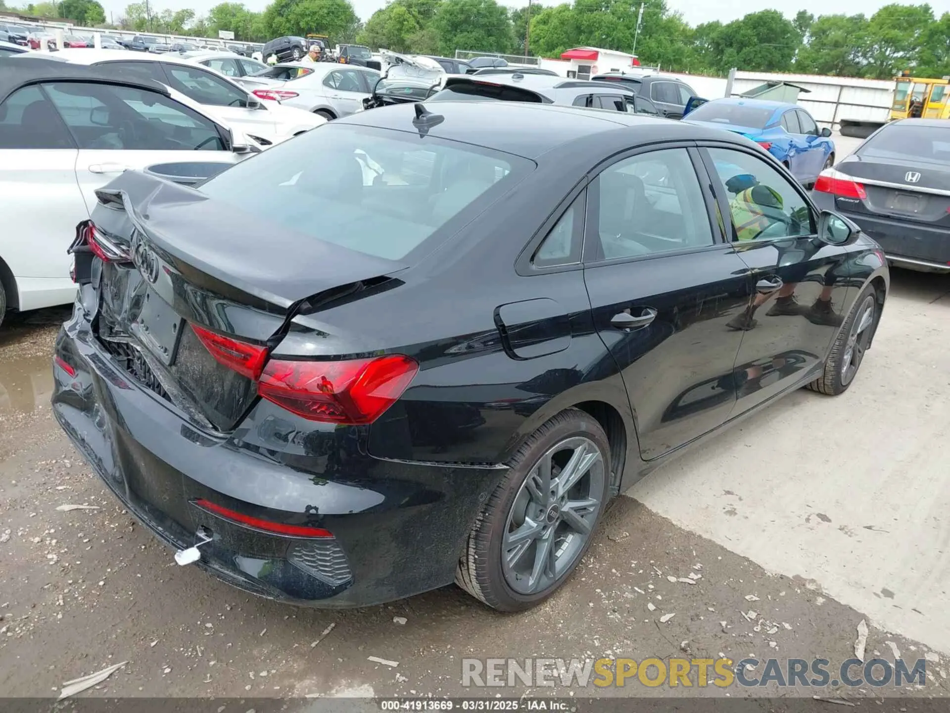 4 Photograph of a damaged car WAUAUDGY4RA137345 AUDI A3 2024