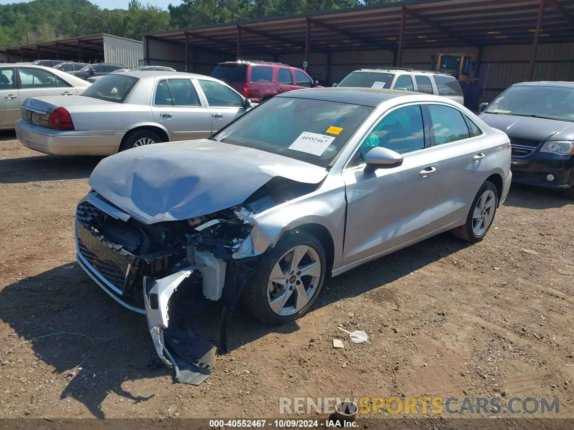 2 Photograph of a damaged car WAUAUDGY5RA073400 AUDI A3 2024