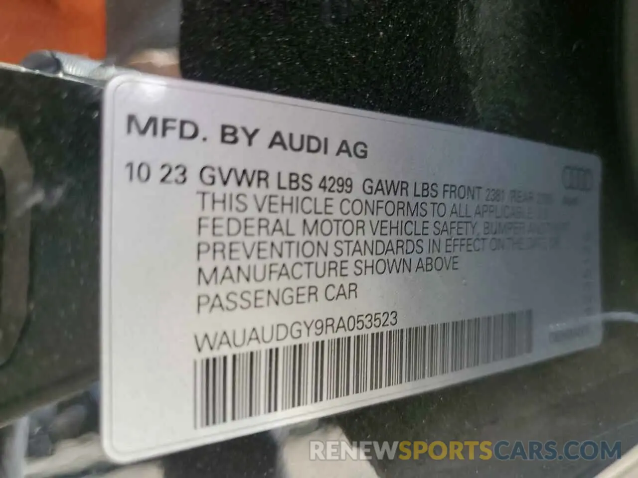 12 Photograph of a damaged car WAUAUDGY9RA053523 AUDI A3 2024