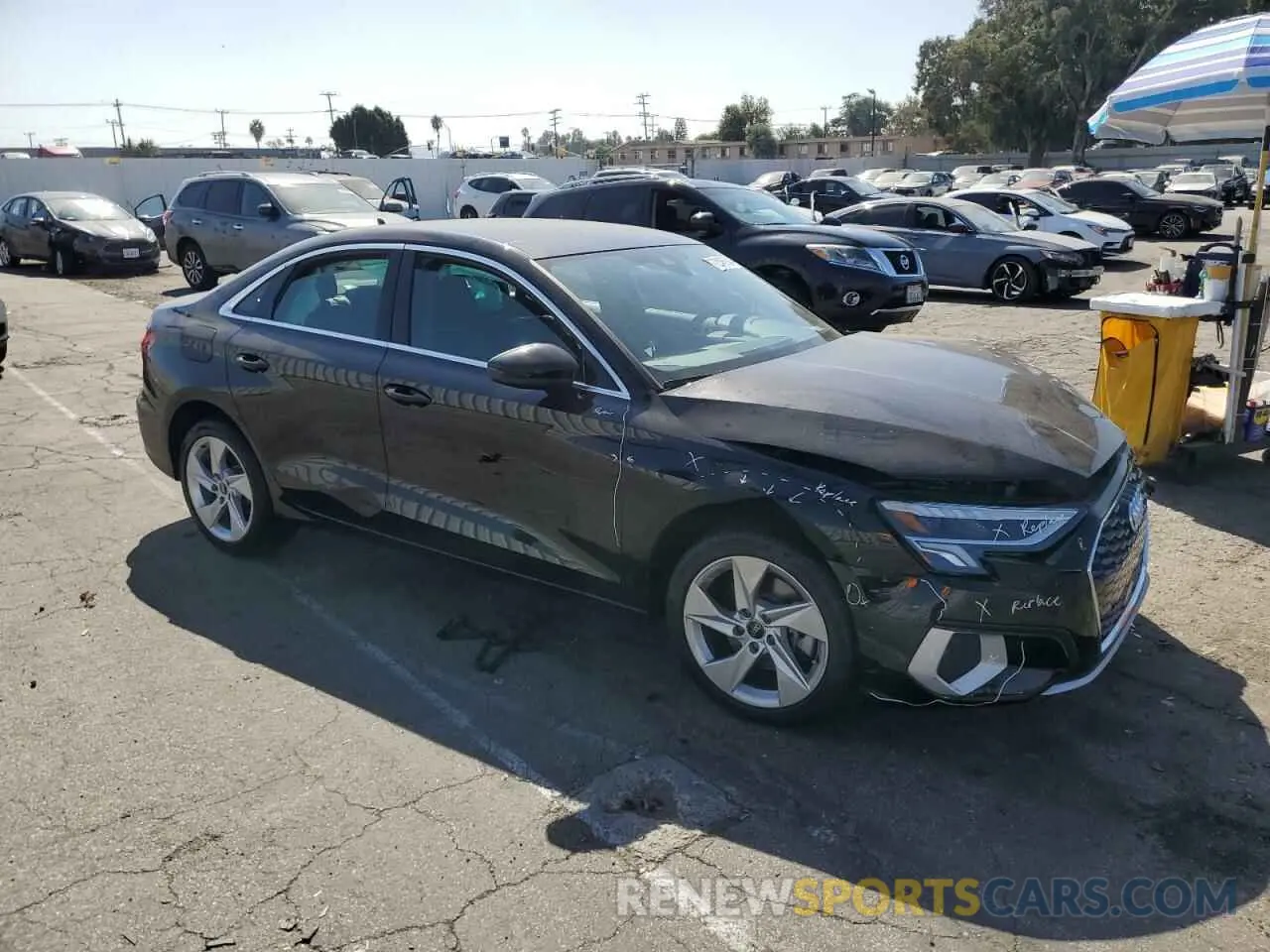 4 Photograph of a damaged car WAUAUDGY9RA053523 AUDI A3 2024
