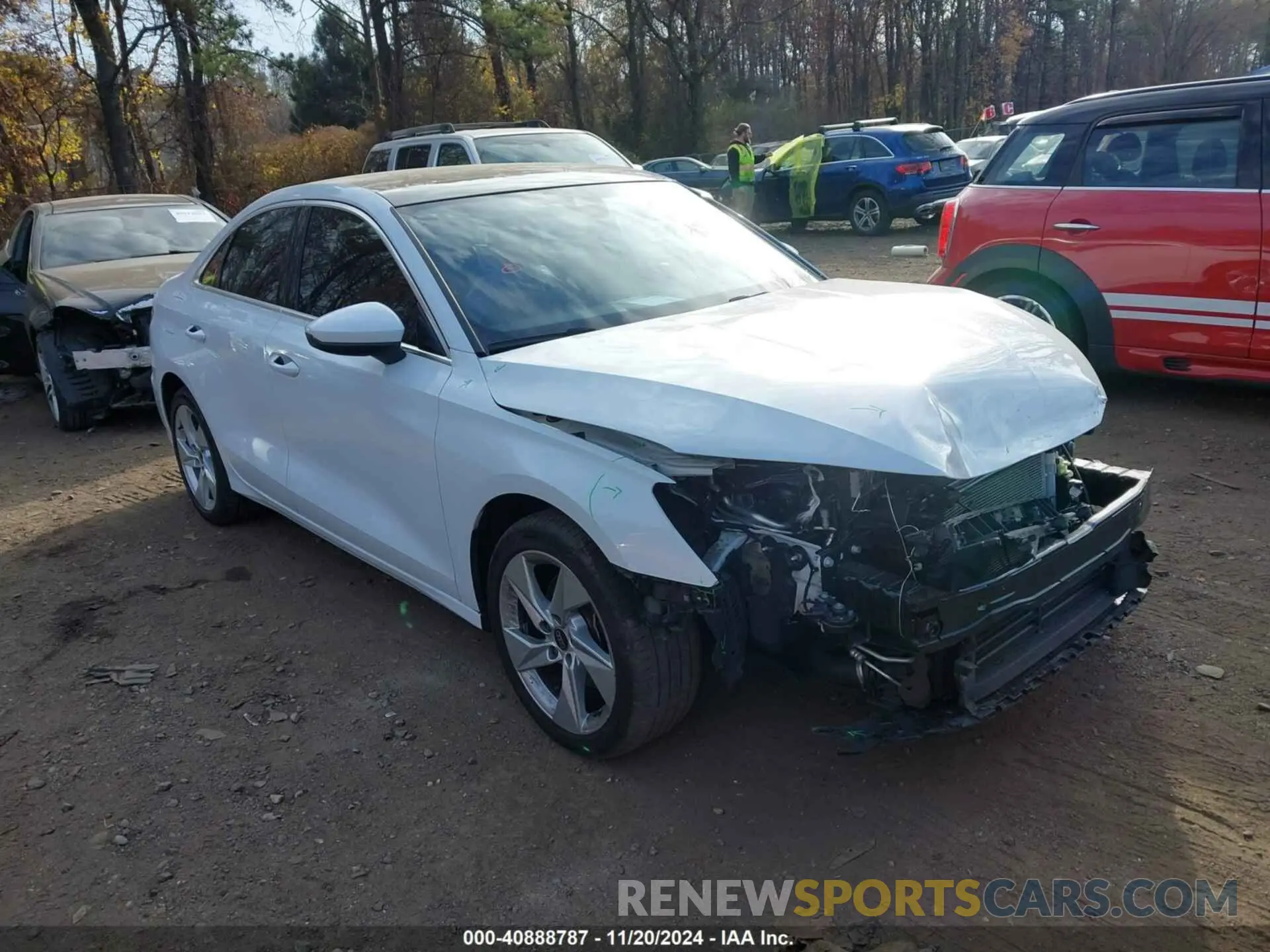 1 Photograph of a damaged car WAUHUDGY5RA020193 AUDI A3 2024