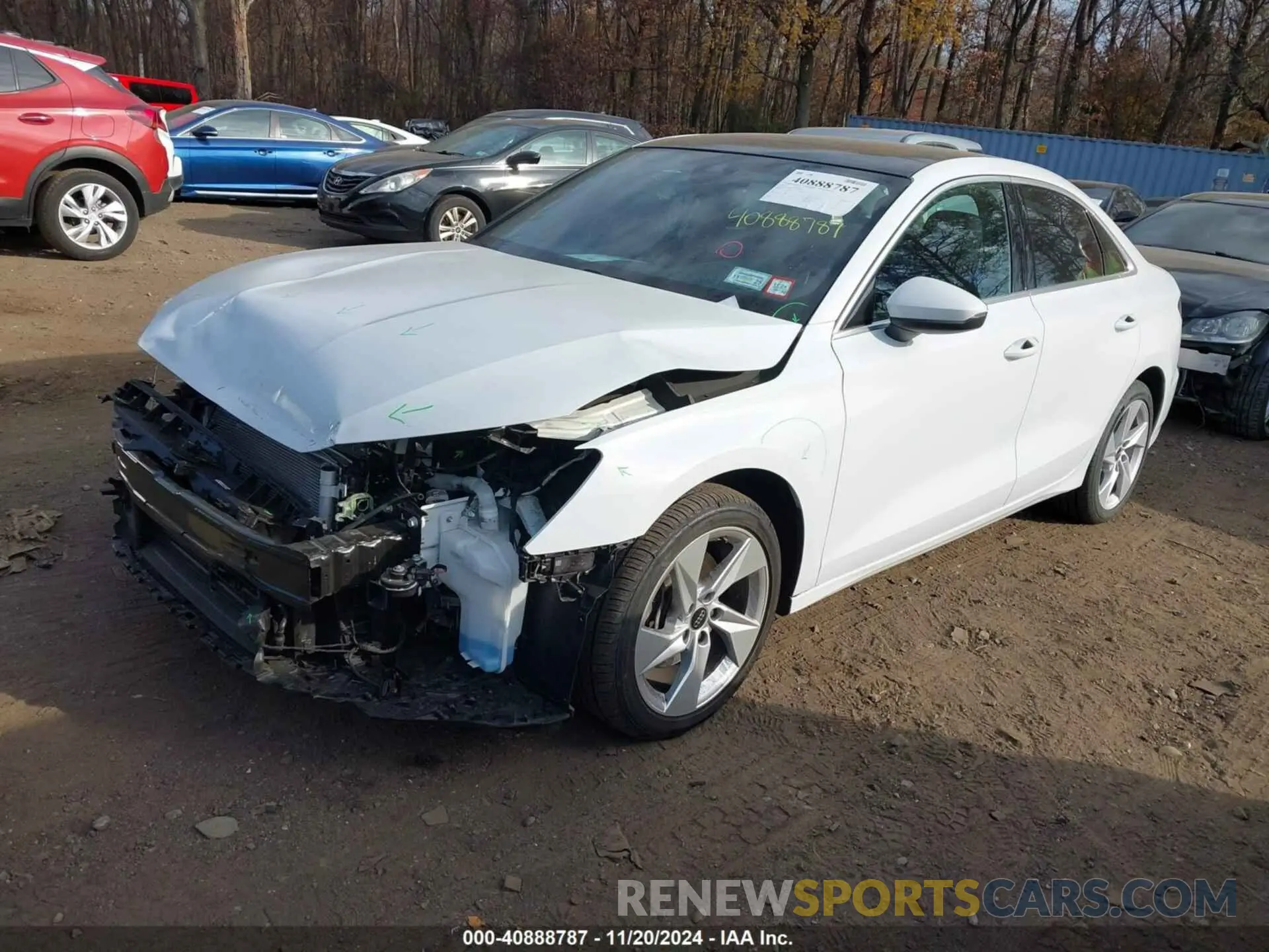 2 Photograph of a damaged car WAUHUDGY5RA020193 AUDI A3 2024