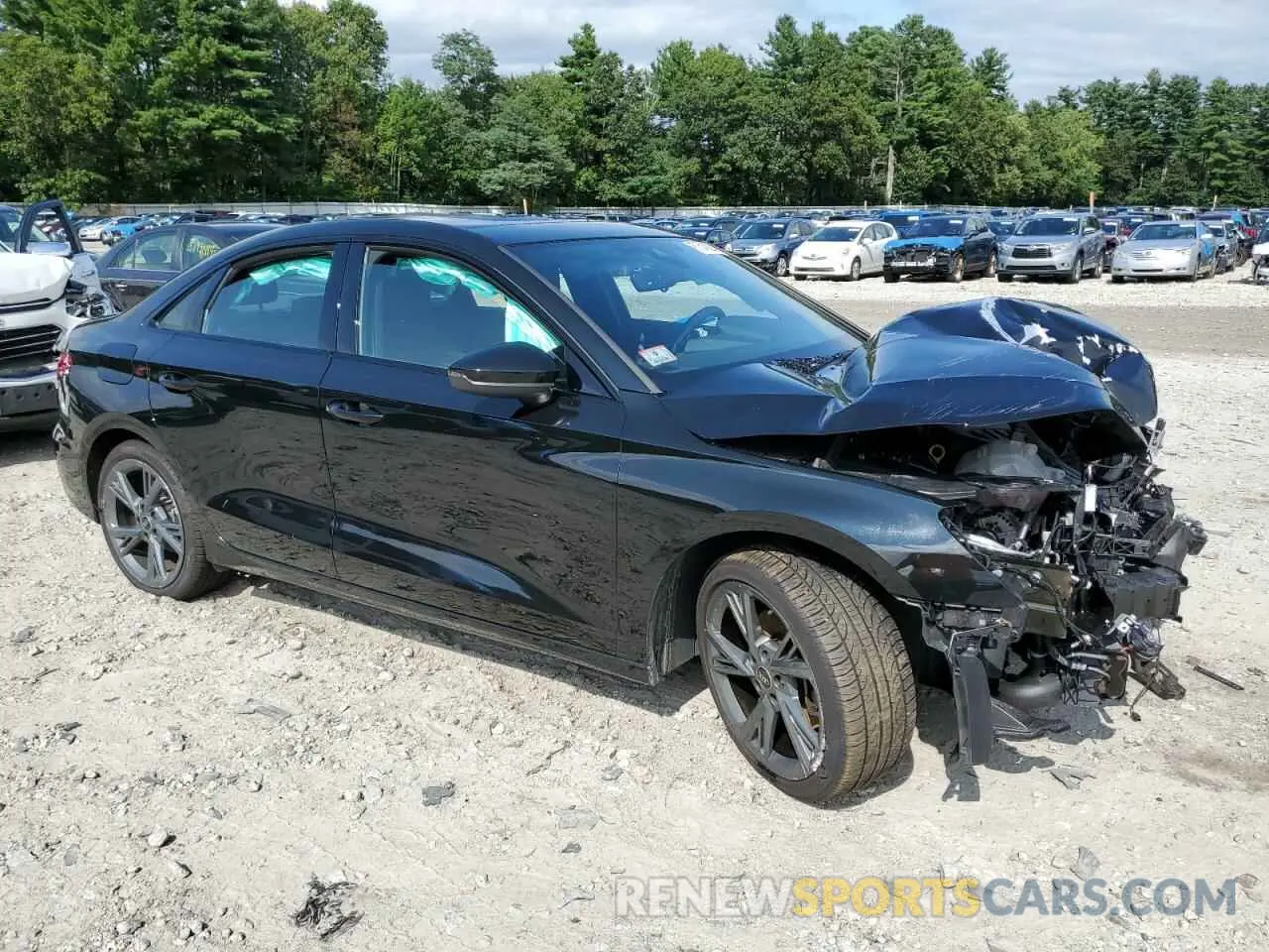 4 Photograph of a damaged car WAUHUDGY7RA017442 AUDI A3 2024