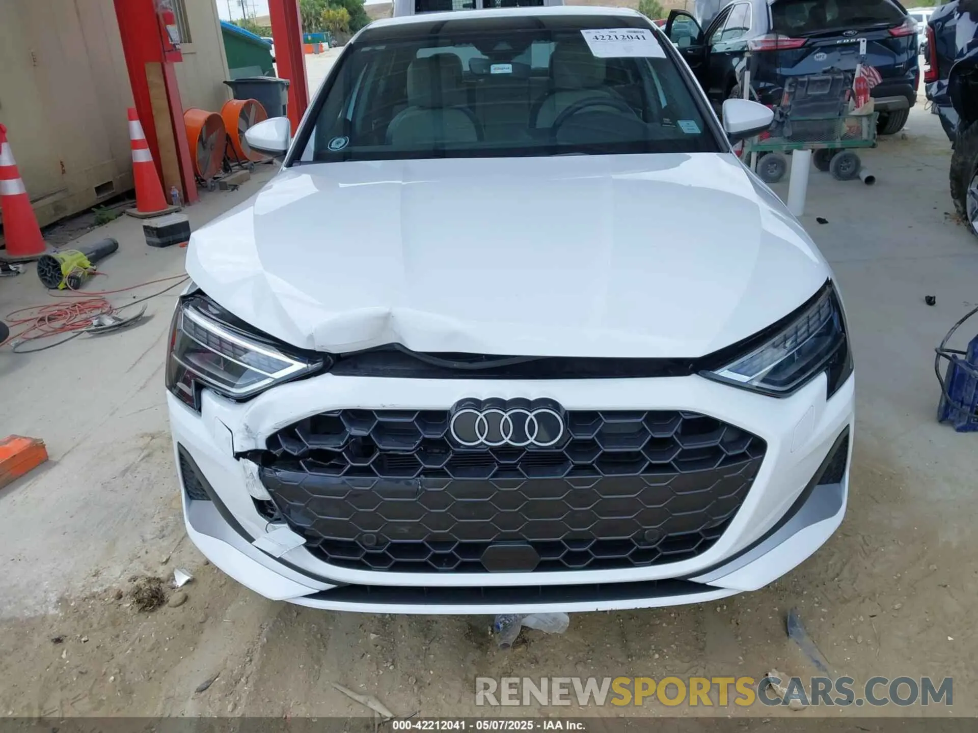 6 Photograph of a damaged car WAUGUDGY6SA039790 AUDI A3 2025