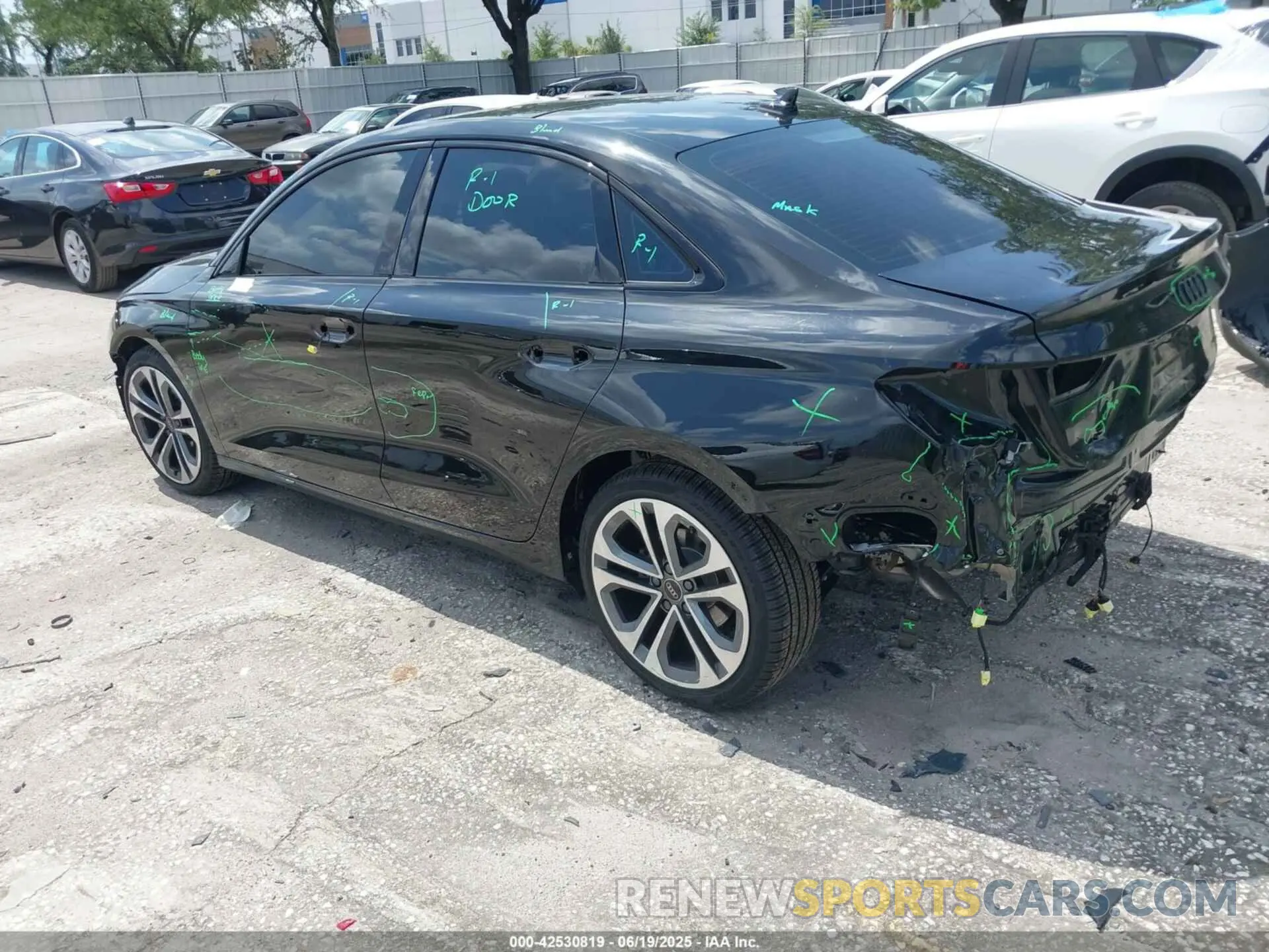 3 Photograph of a damaged car WAUHUDGY1SA068635 AUDI A3 2025