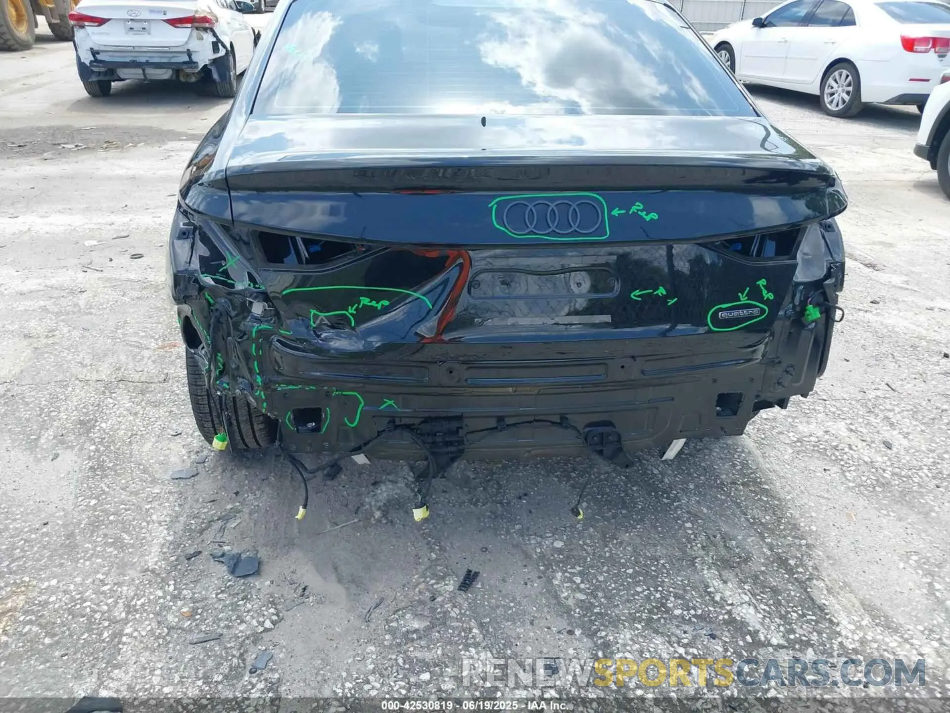 6 Photograph of a damaged car WAUHUDGY1SA068635 AUDI A3 2025