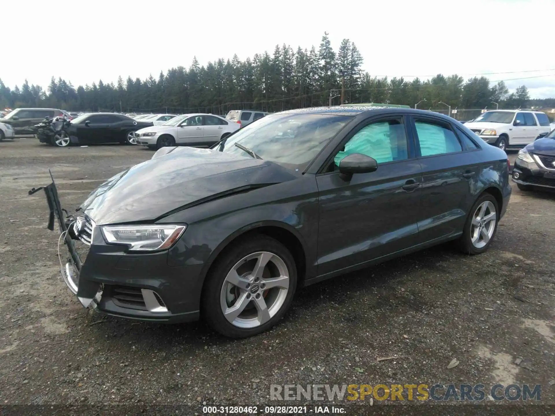 2 Photograph of a damaged car WAUAUGFF0K1025584 AUDI A3 SEDAN 2019