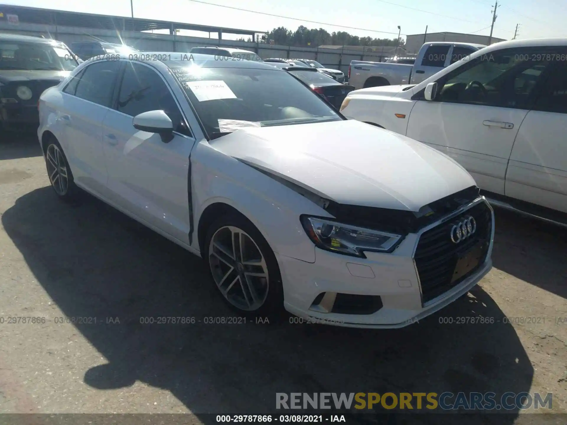 1 Photograph of a damaged car WAUAUGFF1K1011791 AUDI A3 SEDAN 2019