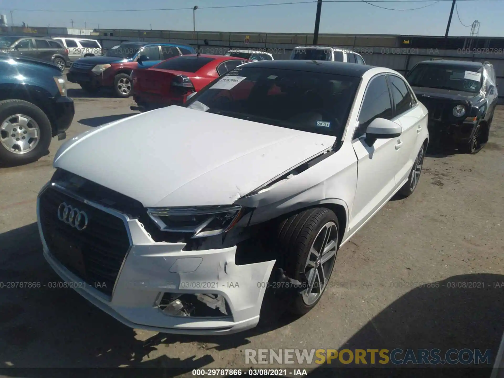 2 Photograph of a damaged car WAUAUGFF1K1011791 AUDI A3 SEDAN 2019