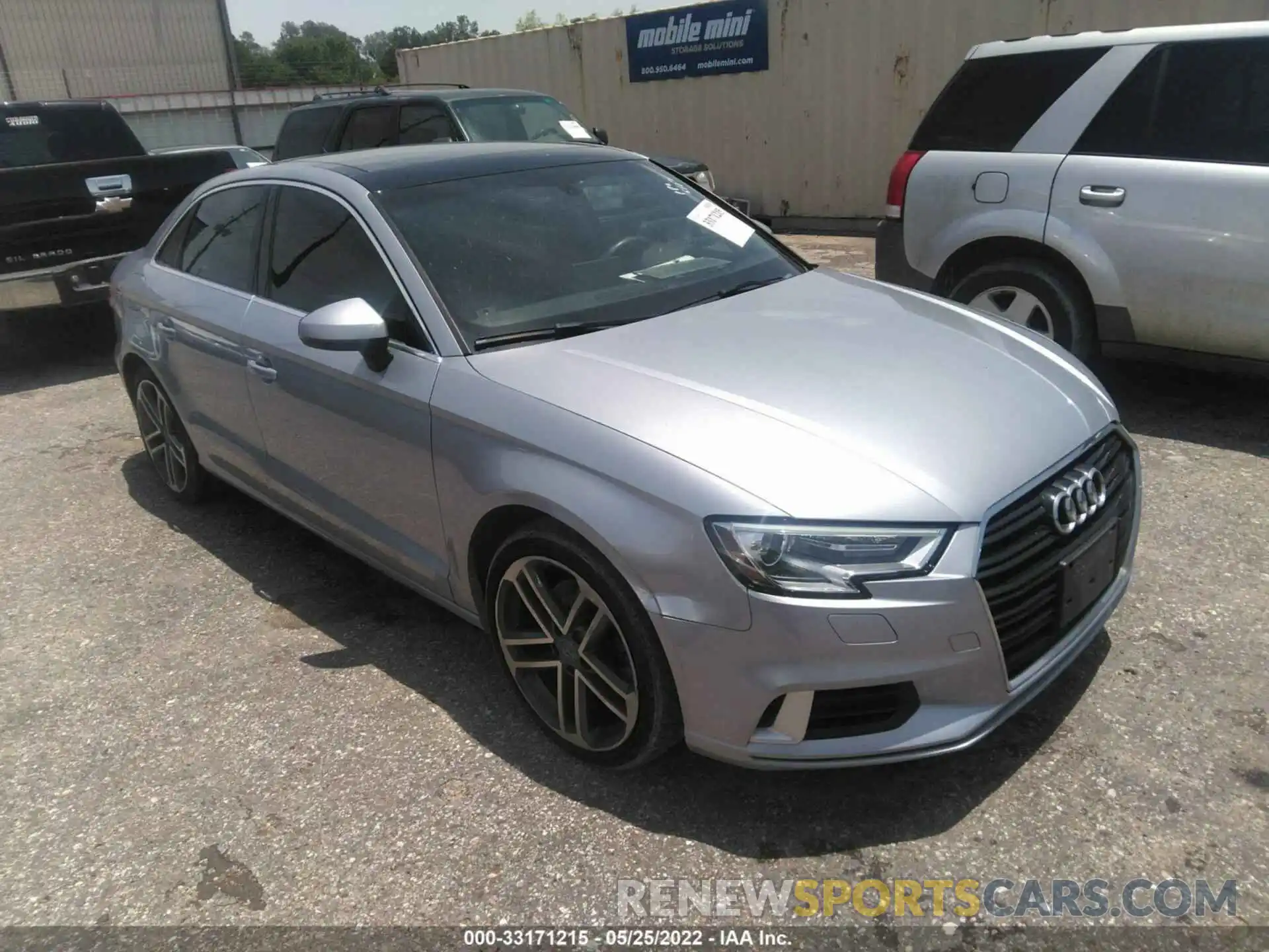 1 Photograph of a damaged car WAUAUGFF1K1013251 AUDI A3 SEDAN 2019