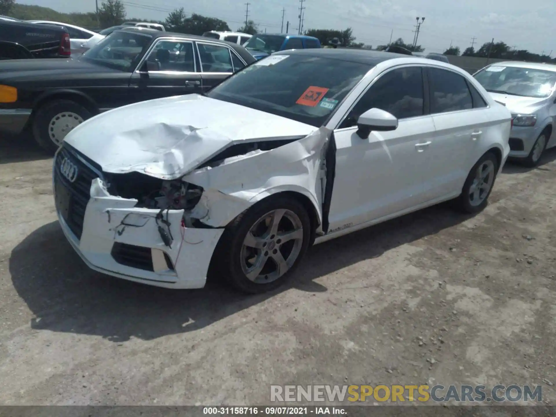 2 Photograph of a damaged car WAUAUGFF2K1022458 AUDI A3 SEDAN 2019