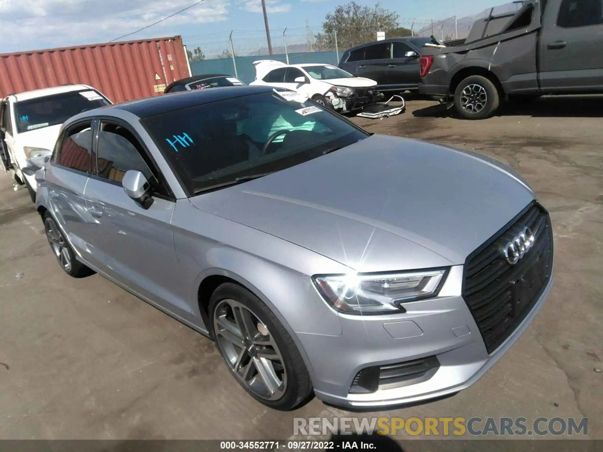 1 Photograph of a damaged car WAUAUGFF3KA125548 AUDI A3 SEDAN 2019