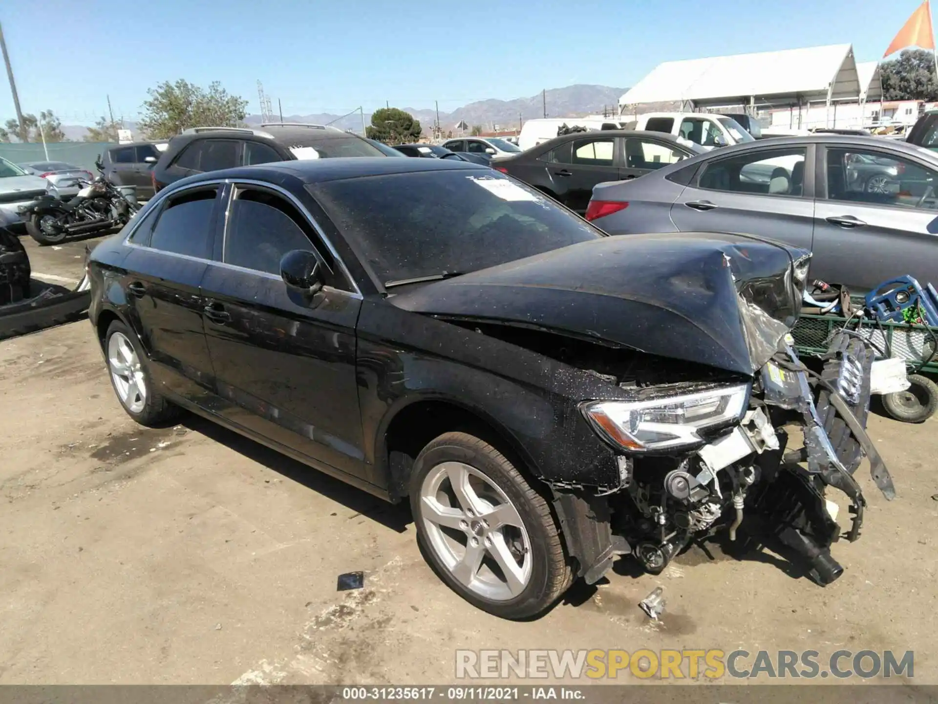 1 Photograph of a damaged car WAUAUGFF8K1020584 AUDI A3 SEDAN 2019