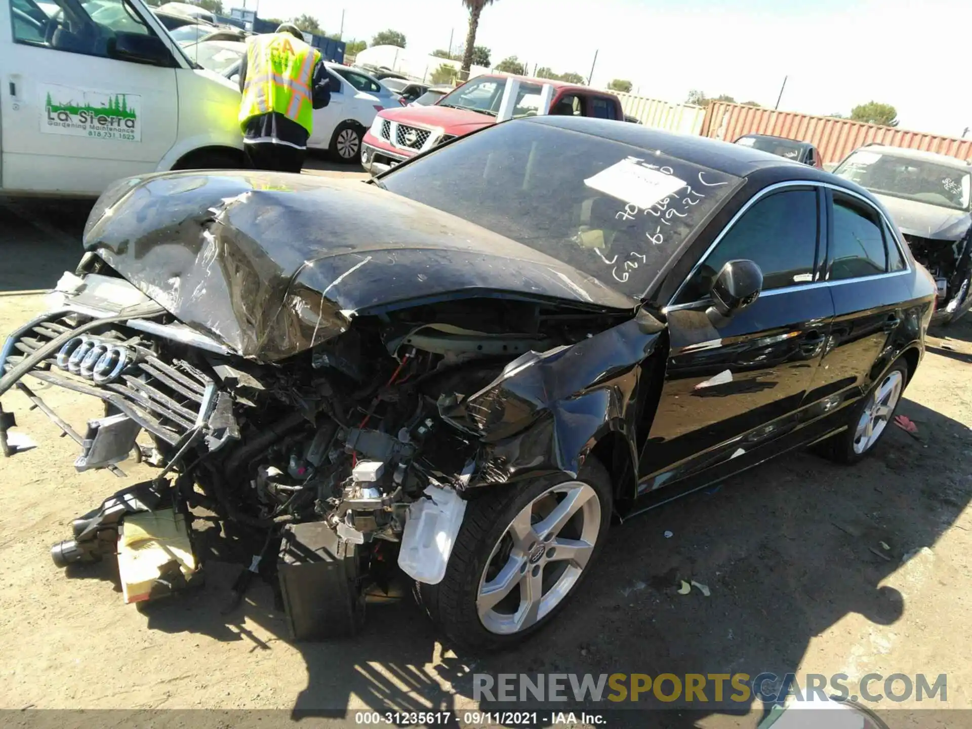 2 Photograph of a damaged car WAUAUGFF8K1020584 AUDI A3 SEDAN 2019