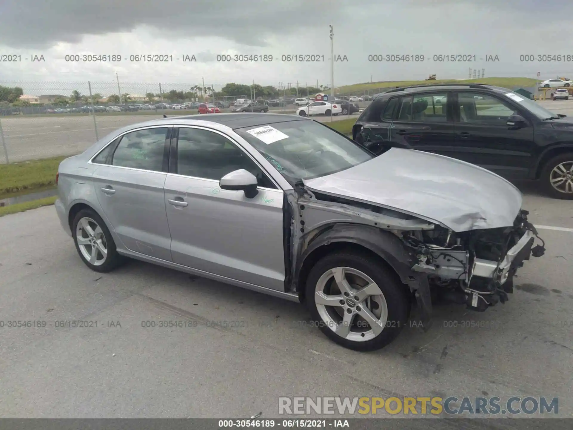 1 Photograph of a damaged car WAUBEGFF4KA105715 AUDI A3 SEDAN 2019