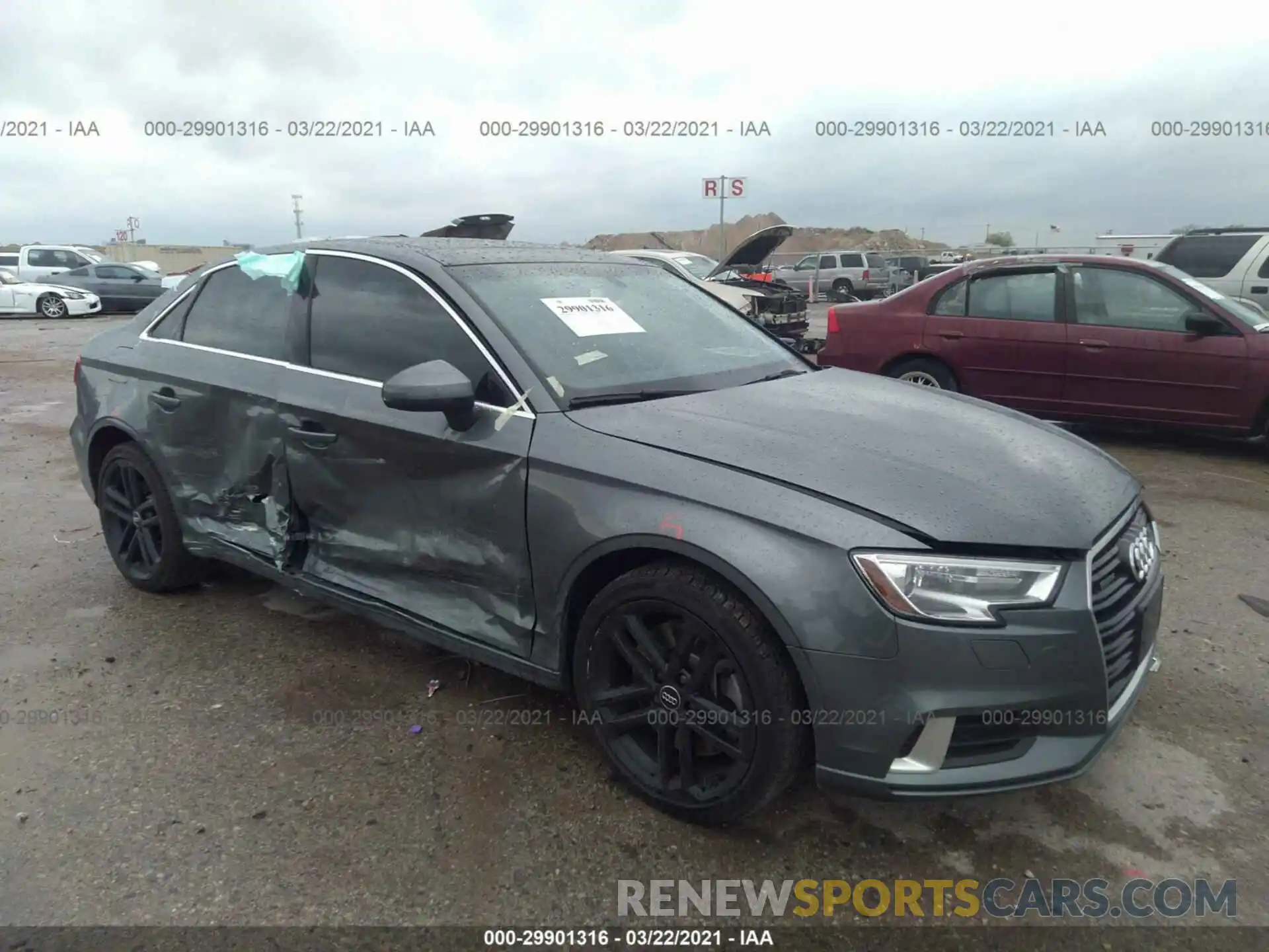 1 Photograph of a damaged car WAUBEGFF5KA103715 AUDI A3 SEDAN 2019