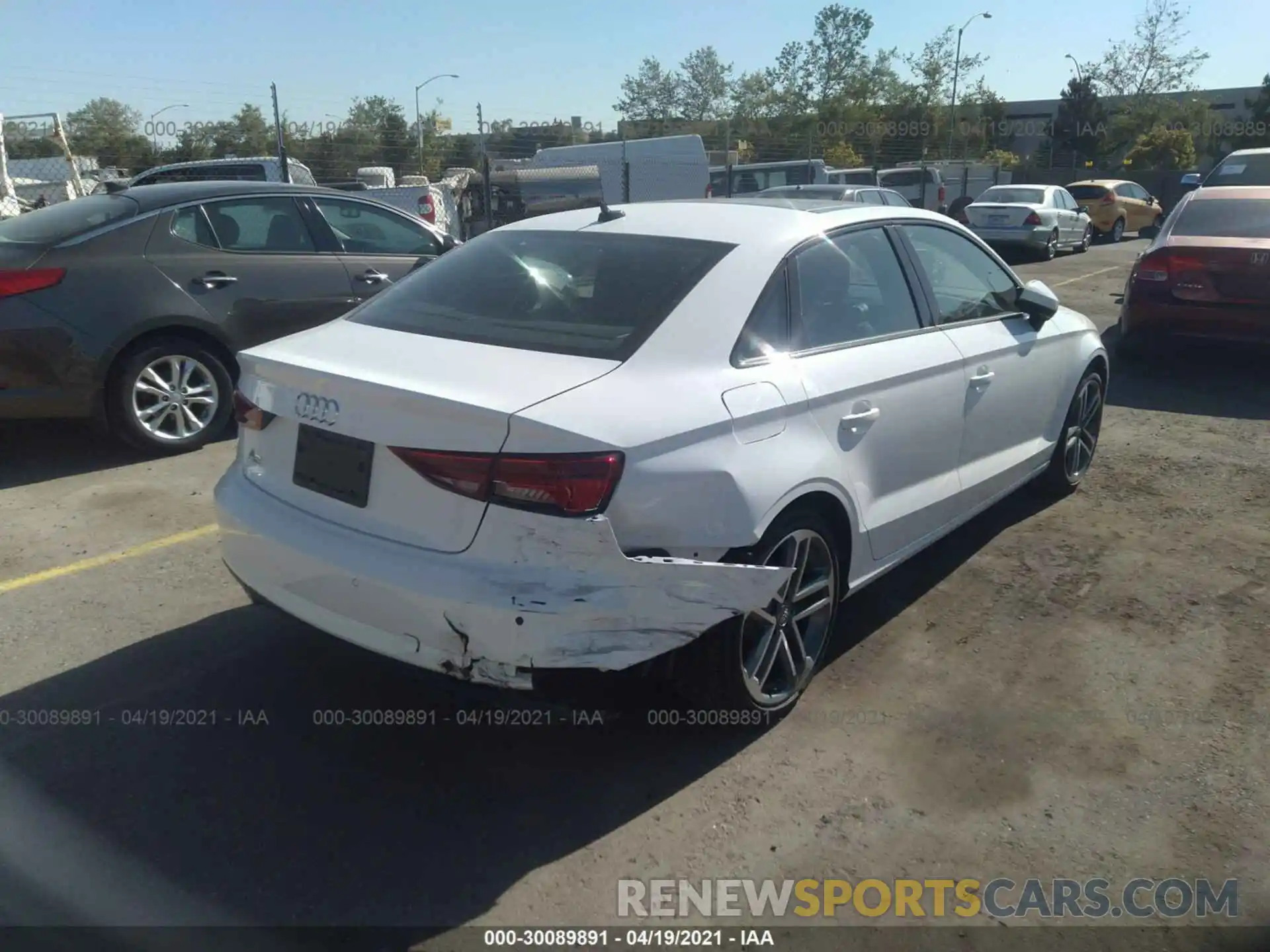 4 Photograph of a damaged car WAUAUGFFXLA054947 AUDI A3 SEDAN 2020