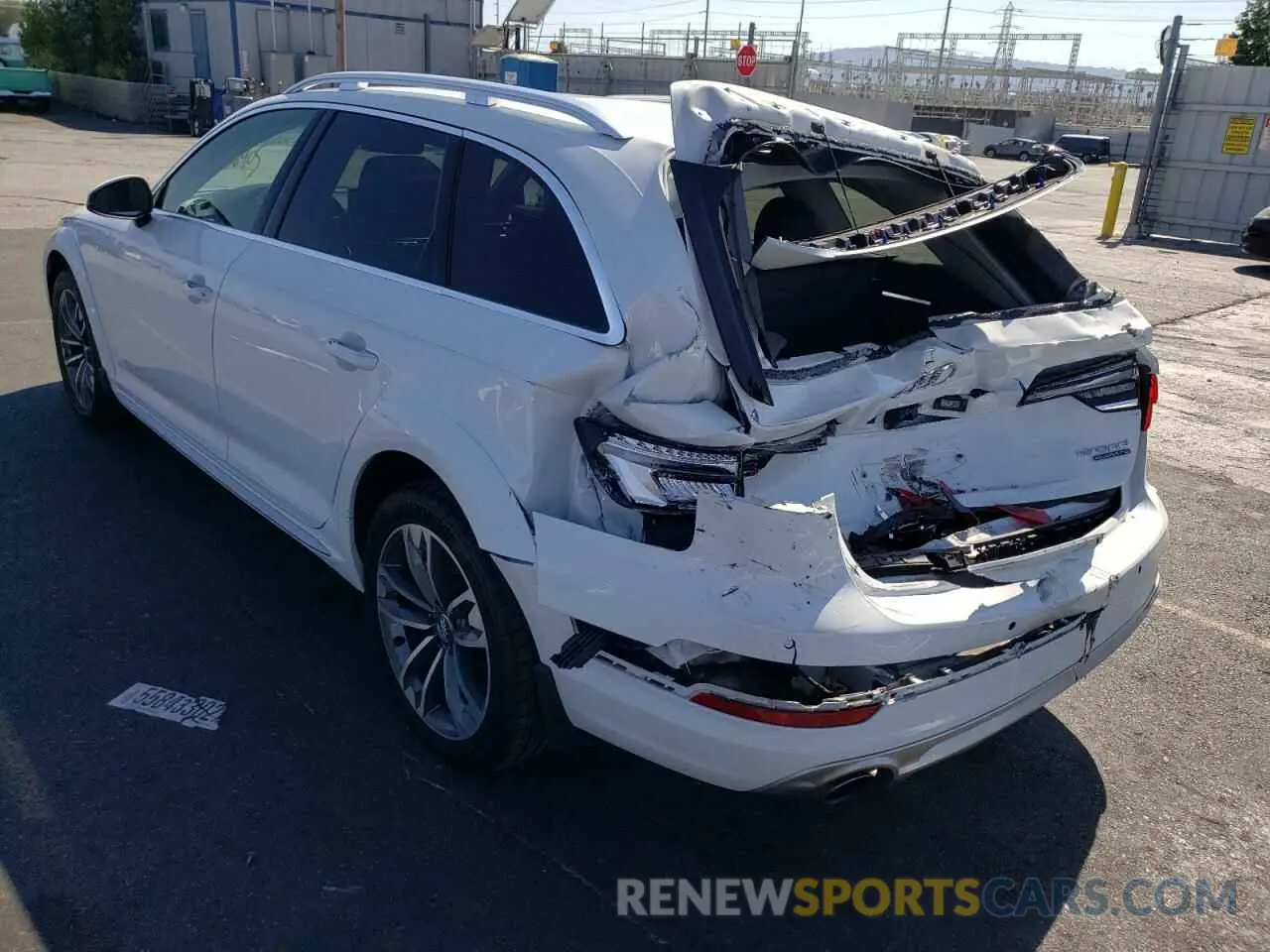 3 Photograph of a damaged car WA18NAF44KA110853 AUDI A4 2019