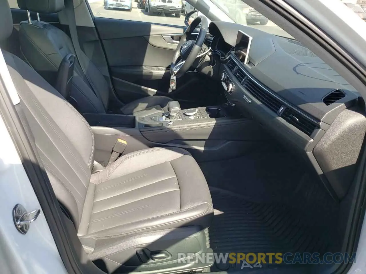 5 Photograph of a damaged car WA18NAF44KA110853 AUDI A4 2019