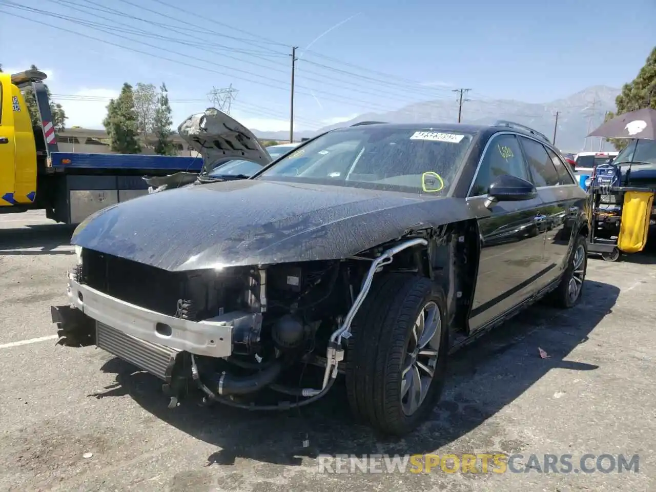 2 Photograph of a damaged car WA18NAF4XKA003841 AUDI A4 2019