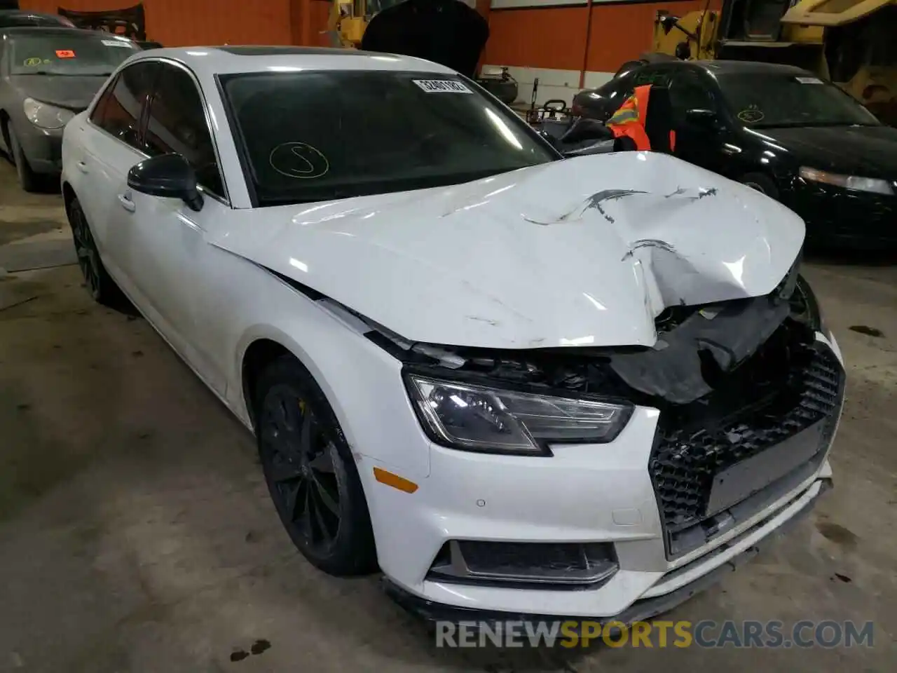 1 Photograph of a damaged car WAUANAF43KN010790 AUDI A4 2019