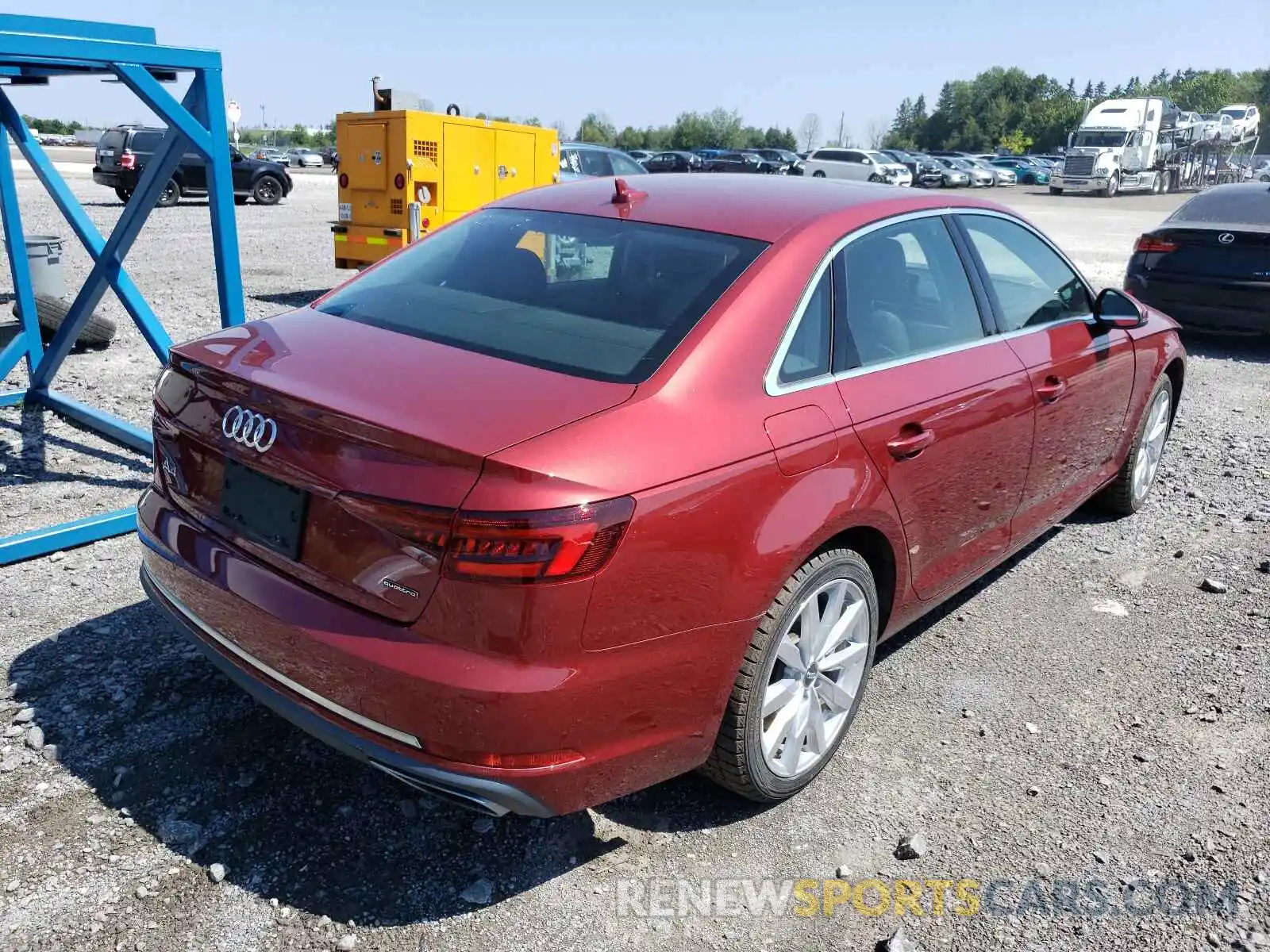 4 Photograph of a damaged car WAUANAF45KN016204 AUDI A4 2019