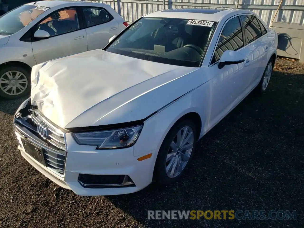 2 Photograph of a damaged car WAUANAF48KA003650 AUDI A4 2019