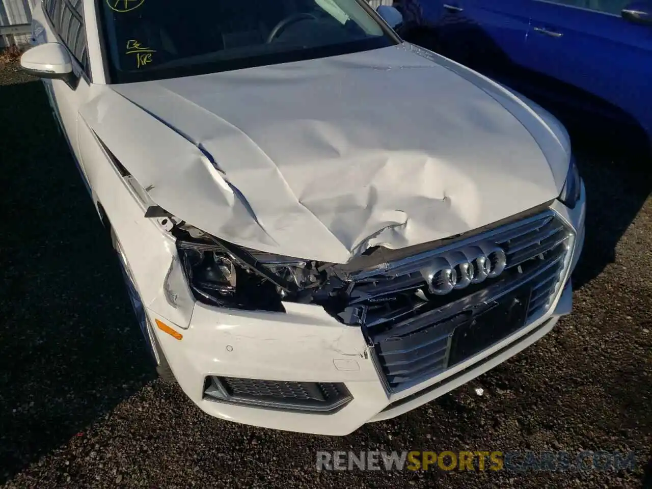 9 Photograph of a damaged car WAUANAF48KA003650 AUDI A4 2019