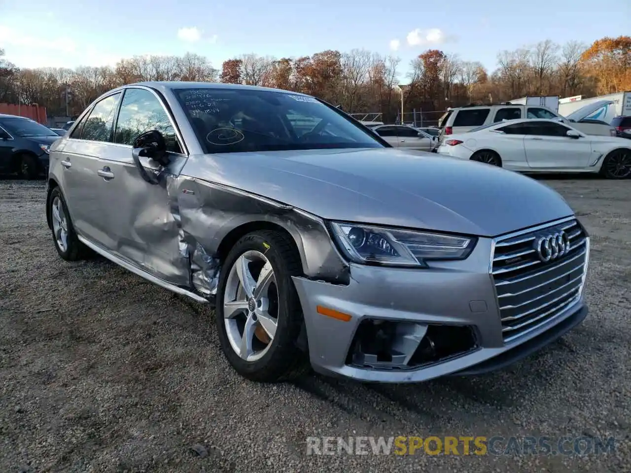 1 Photograph of a damaged car WAUDNAF40KA031844 AUDI A4 2019