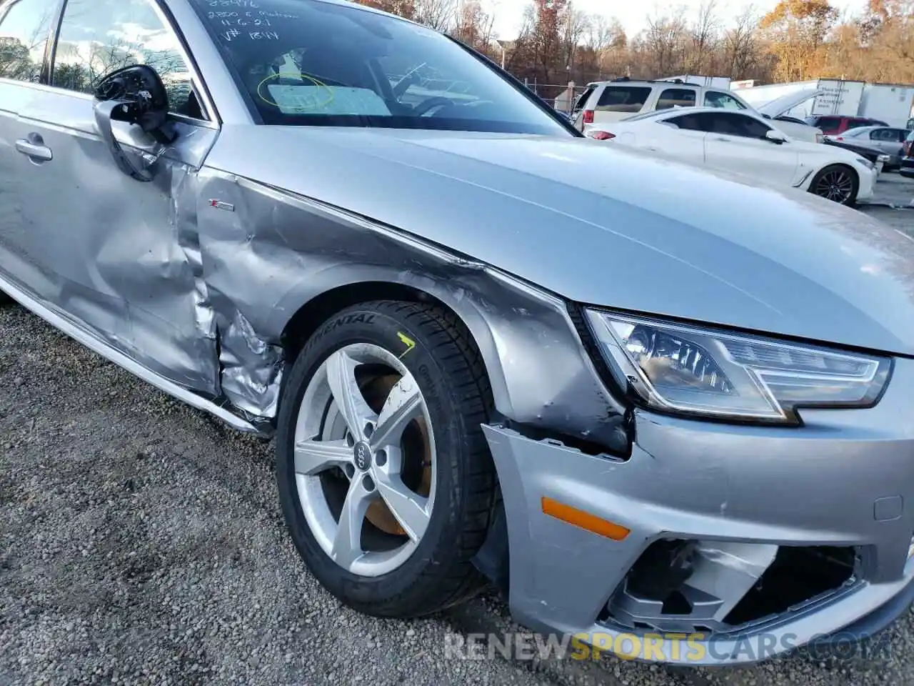 9 Photograph of a damaged car WAUDNAF40KA031844 AUDI A4 2019