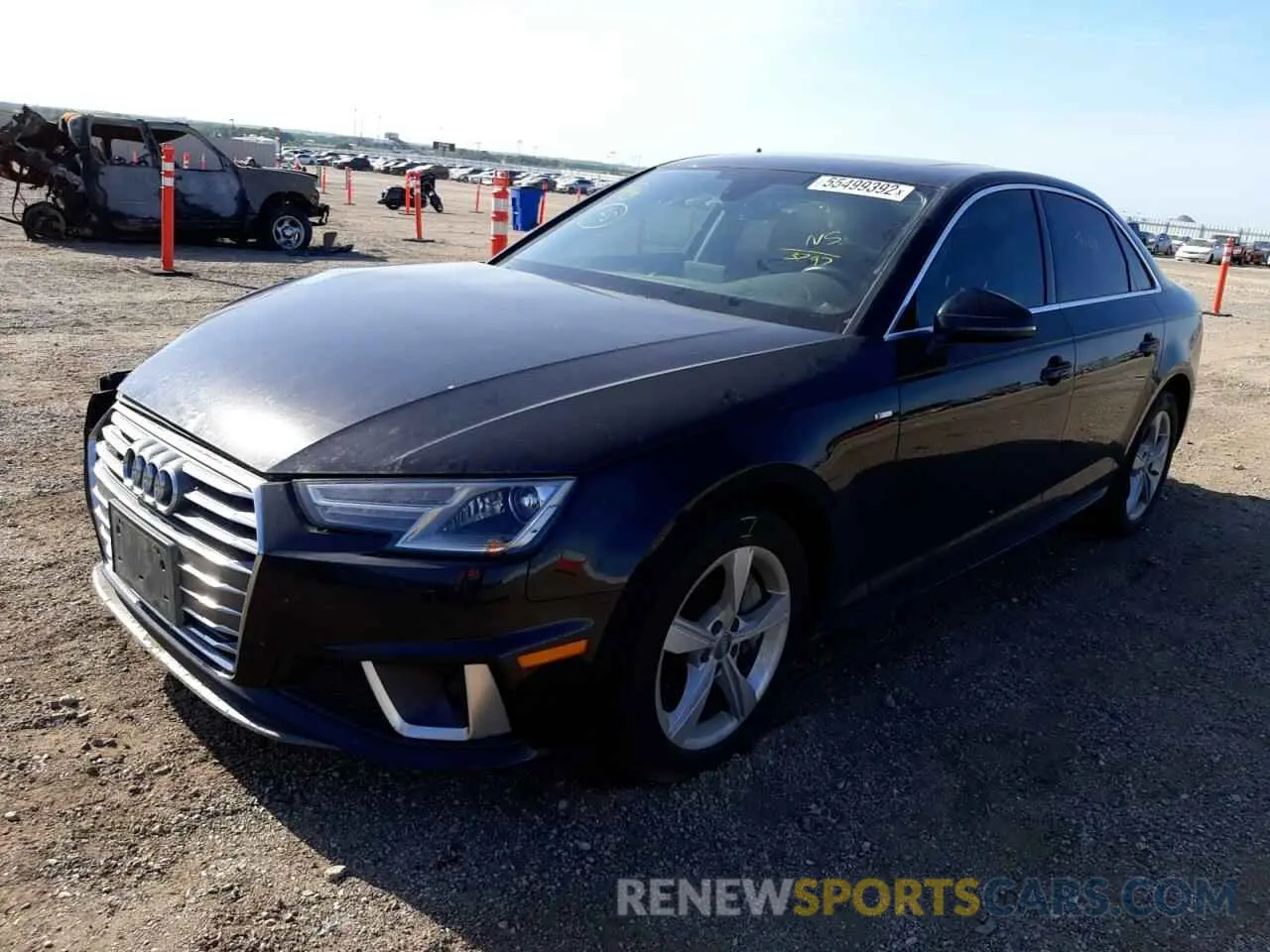 2 Photograph of a damaged car WAUDNAF40KA043797 AUDI A4 2019