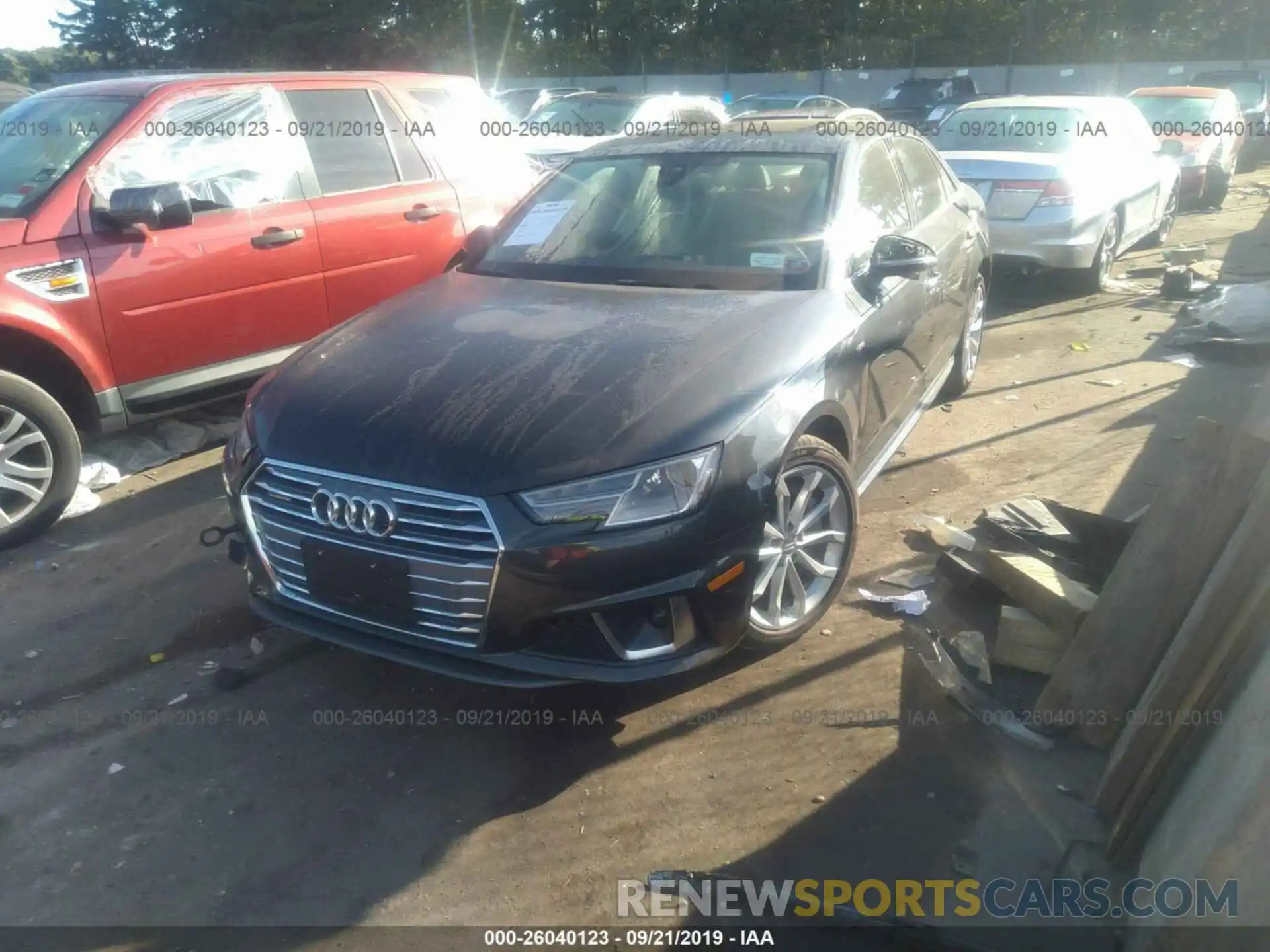 2 Photograph of a damaged car WAUDNAF41KA007102 AUDI A4 2019