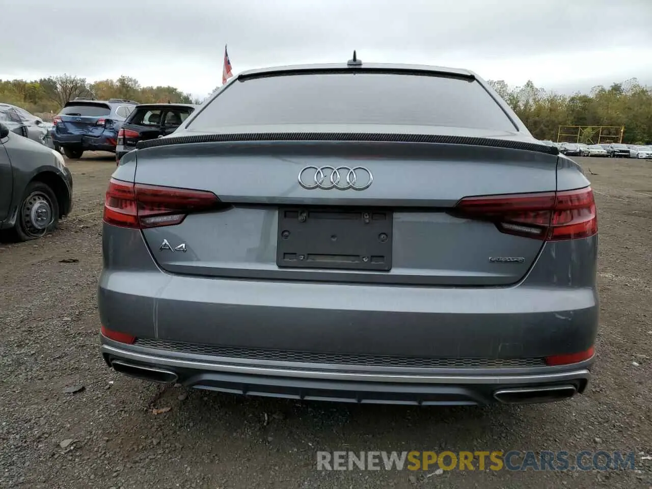 6 Photograph of a damaged car WAUDNAF41KN005648 AUDI A4 2019