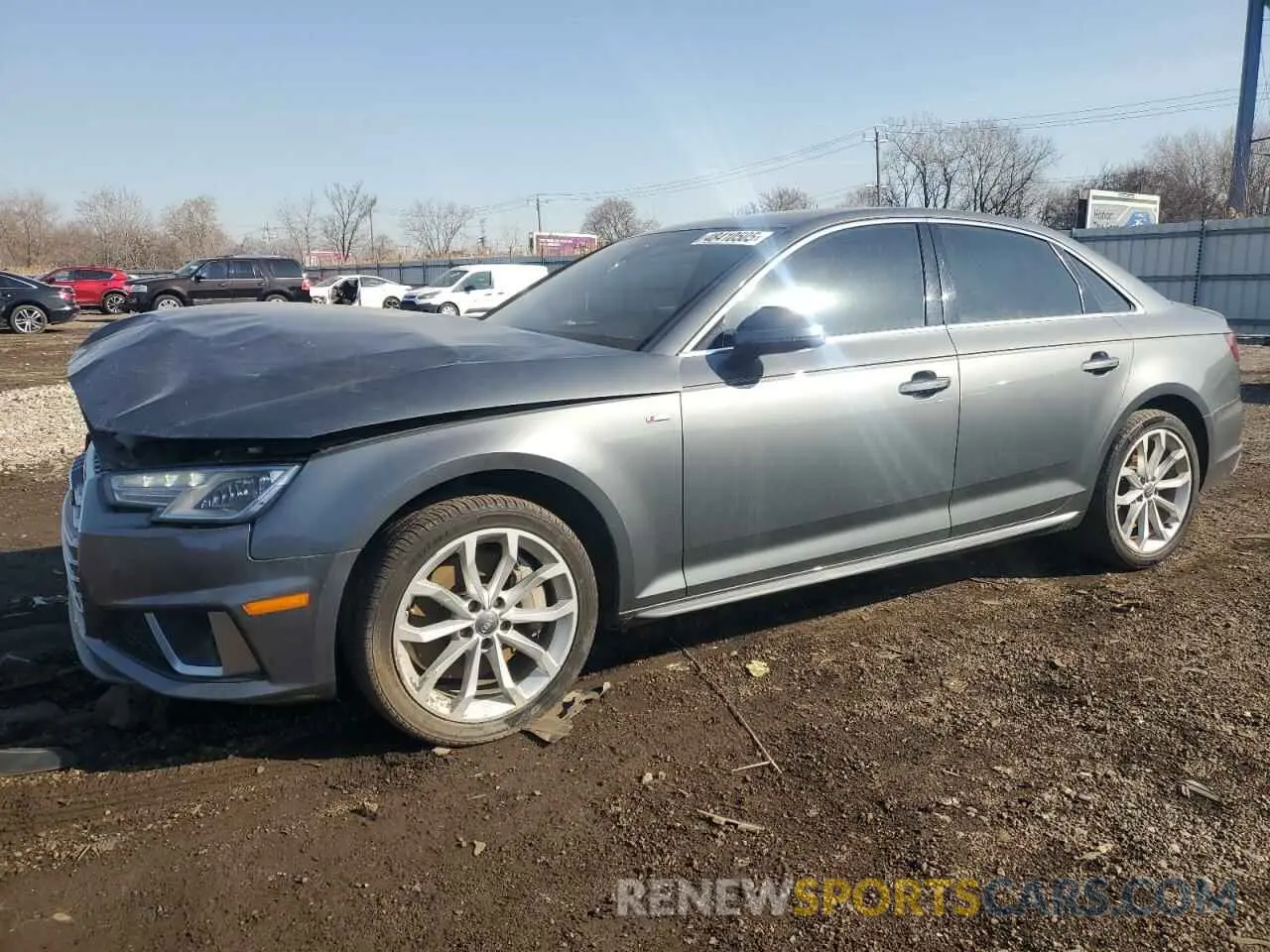 1 Photograph of a damaged car WAUDNAF42KA107113 AUDI A4 2019