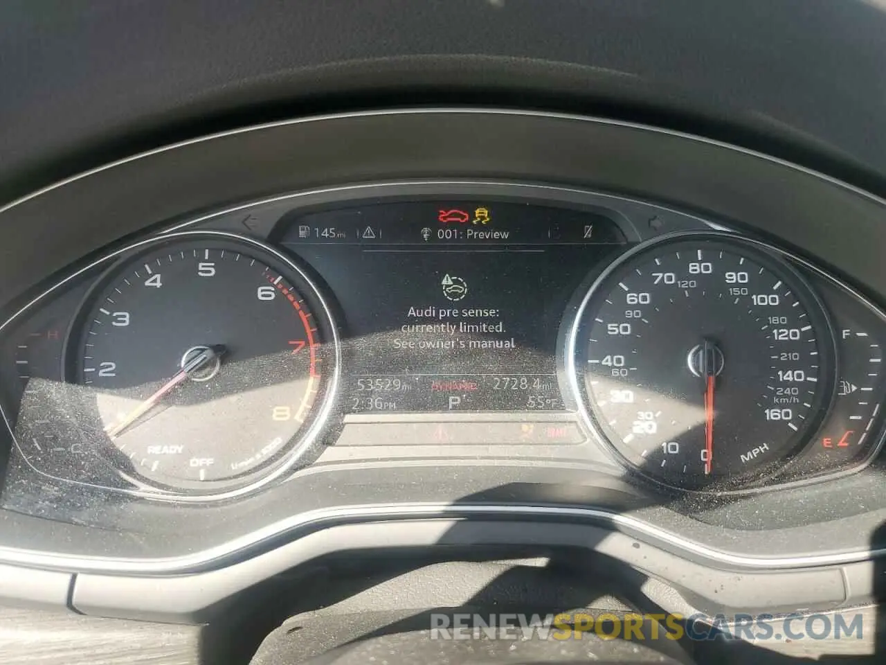 9 Photograph of a damaged car WAUDNAF42KA107113 AUDI A4 2019