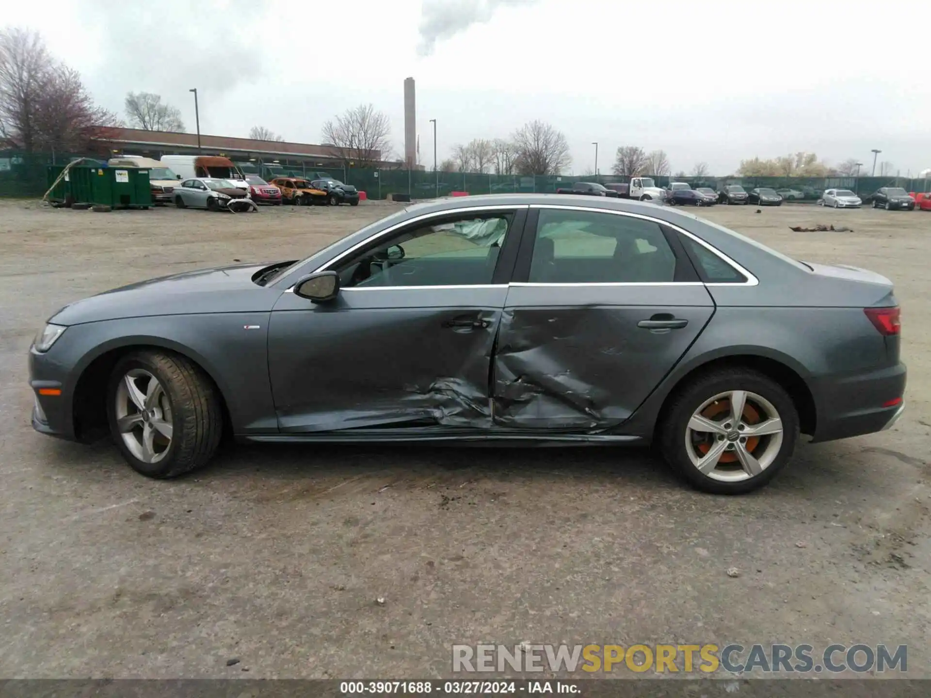 15 Photograph of a damaged car WAUDNAF42KN020045 AUDI A4 2019