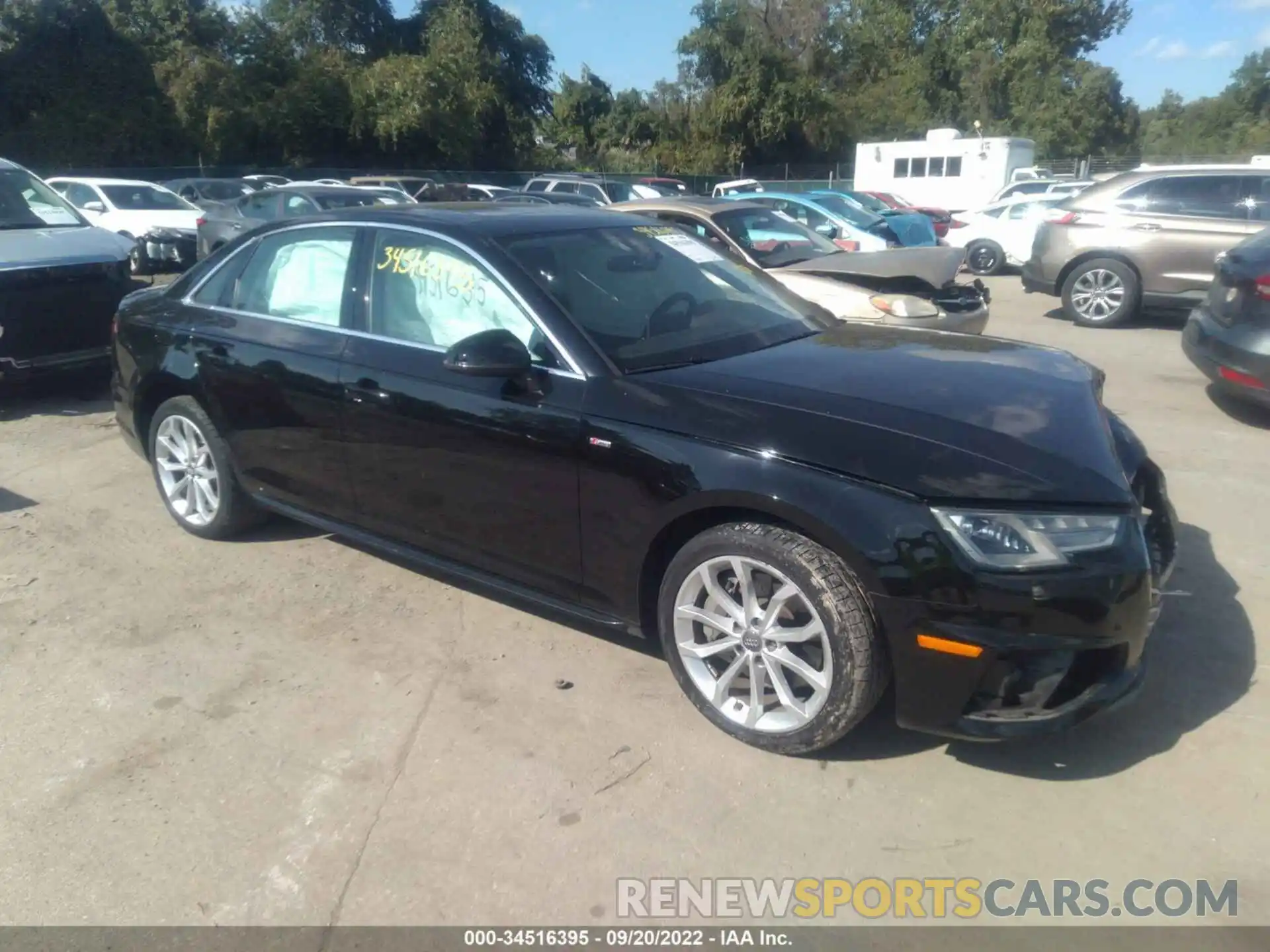 1 Photograph of a damaged car WAUDNAF43KA086188 AUDI A4 2019