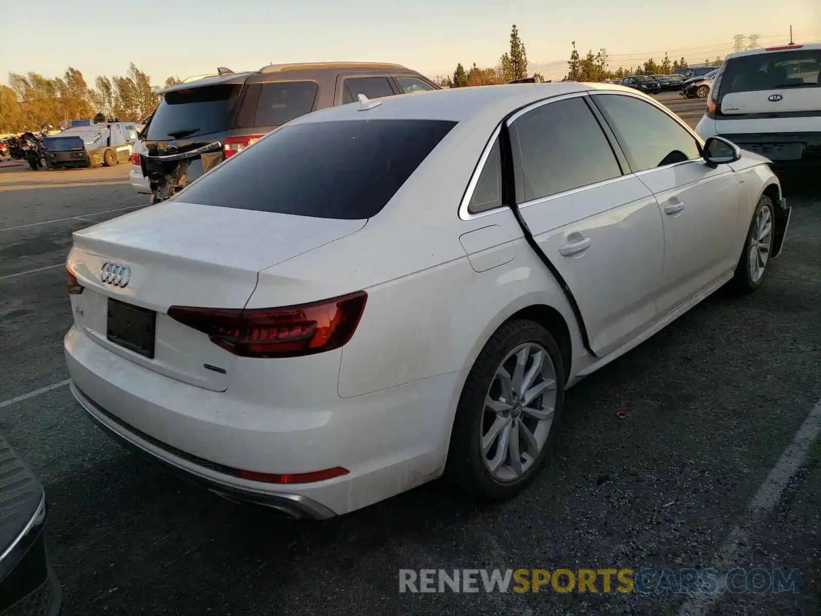 4 Photograph of a damaged car WAUDNAF43KN014951 AUDI A4 2019