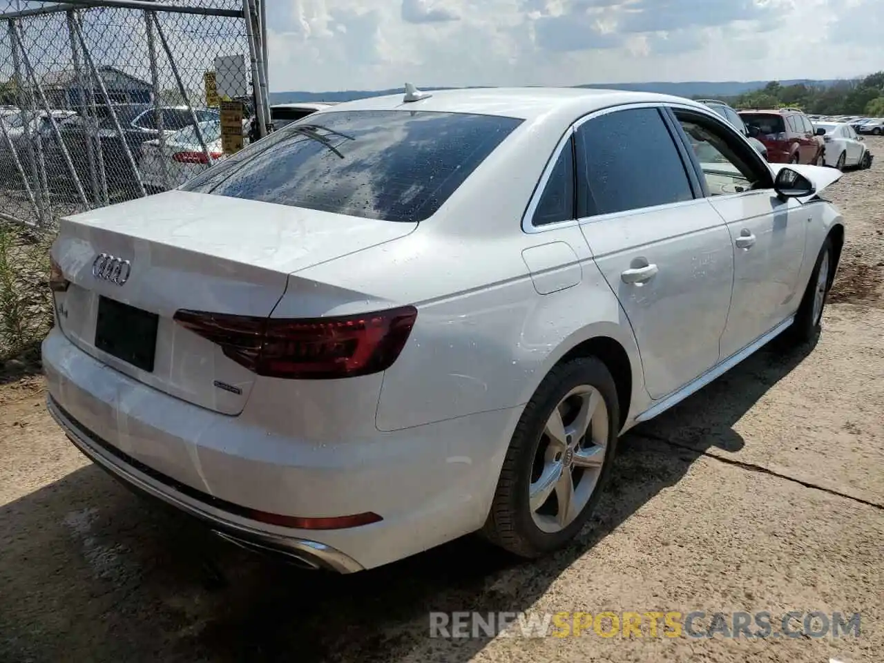 4 Photograph of a damaged car WAUDNAF43KN018398 AUDI A4 2019