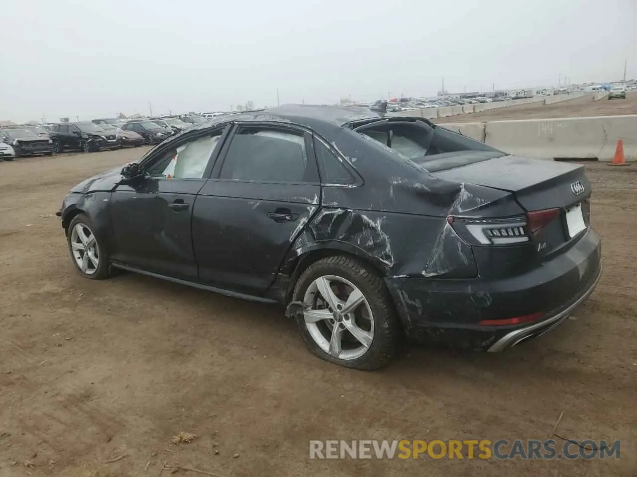 2 Photograph of a damaged car WAUDNAF43KN018868 AUDI A4 2019