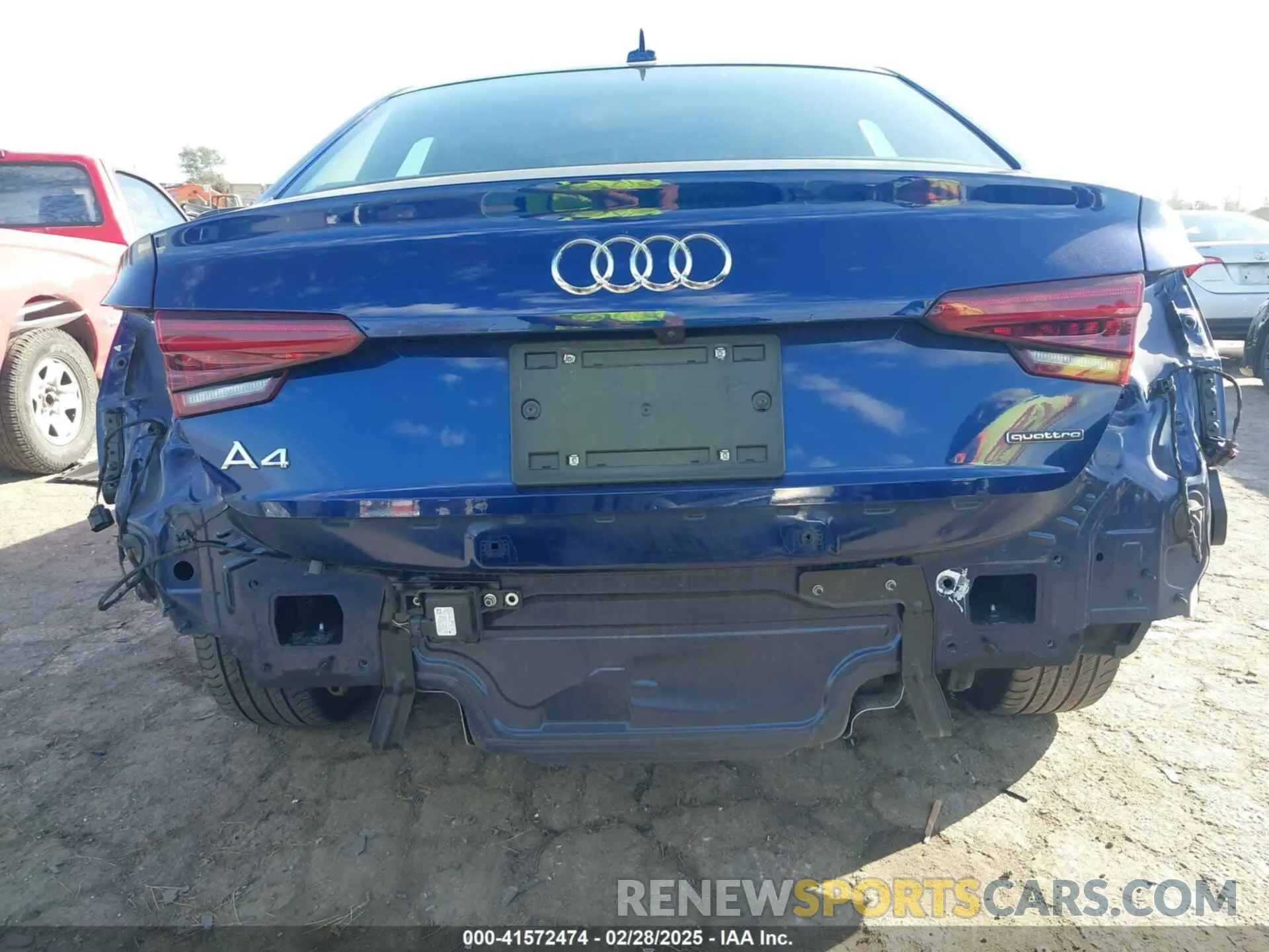 6 Photograph of a damaged car WAUDNAF44KN006633 AUDI A4 2019