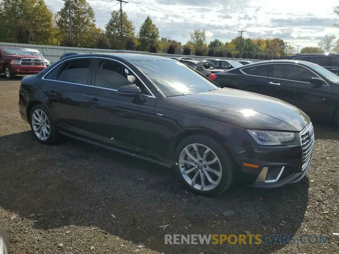 4 Photograph of a damaged car WAUDNAF44KN013243 AUDI A4 2019