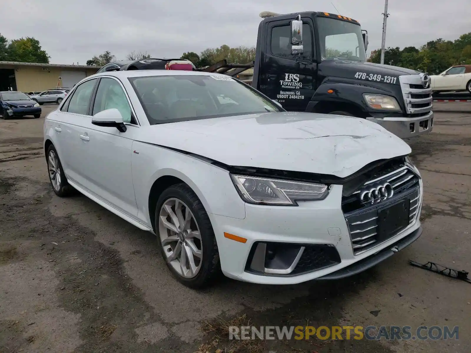 1 Photograph of a damaged car WAUDNAF44KN014778 AUDI A4 2019