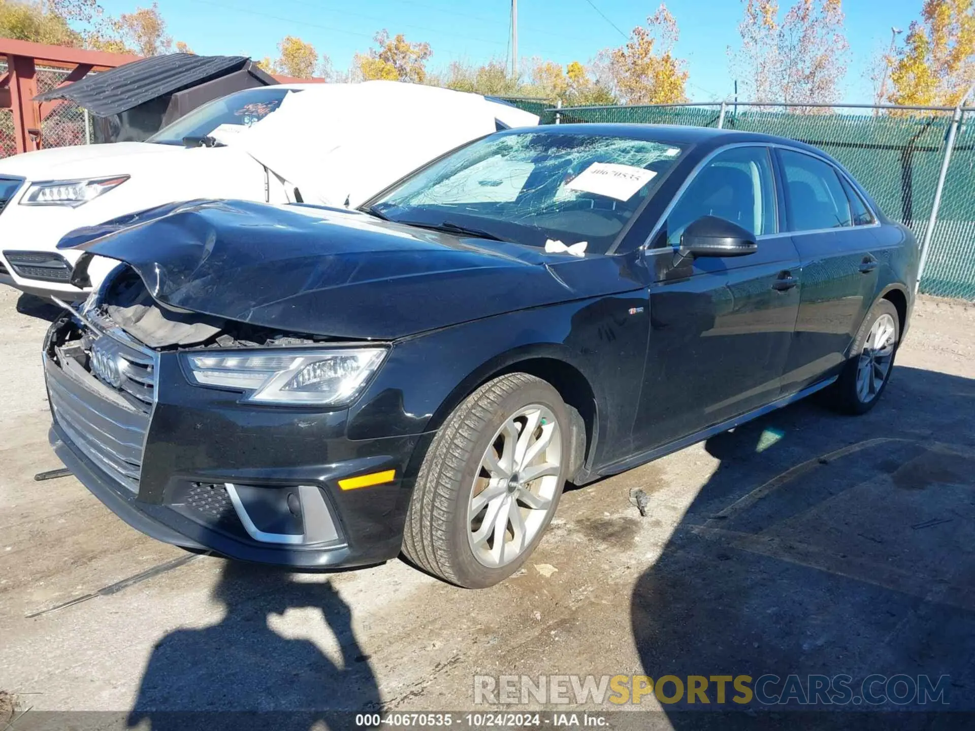 2 Photograph of a damaged car WAUDNAF44KN017776 AUDI A4 2019